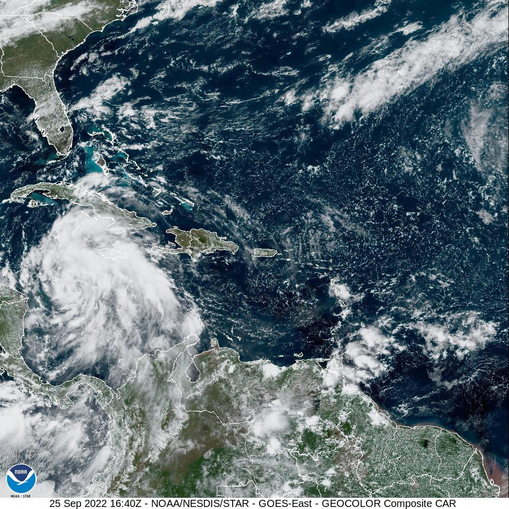 La tempête tropicale Ian s’est renforcée pour devenir un ouragan de catégorie 1 à l’approche de l’Ouest de Cuba, a annoncé lundi le Centre national des ouragans américain (NHC). National Oceanic and Atmospheric Administration (NOAA)/Handout via REUTERS