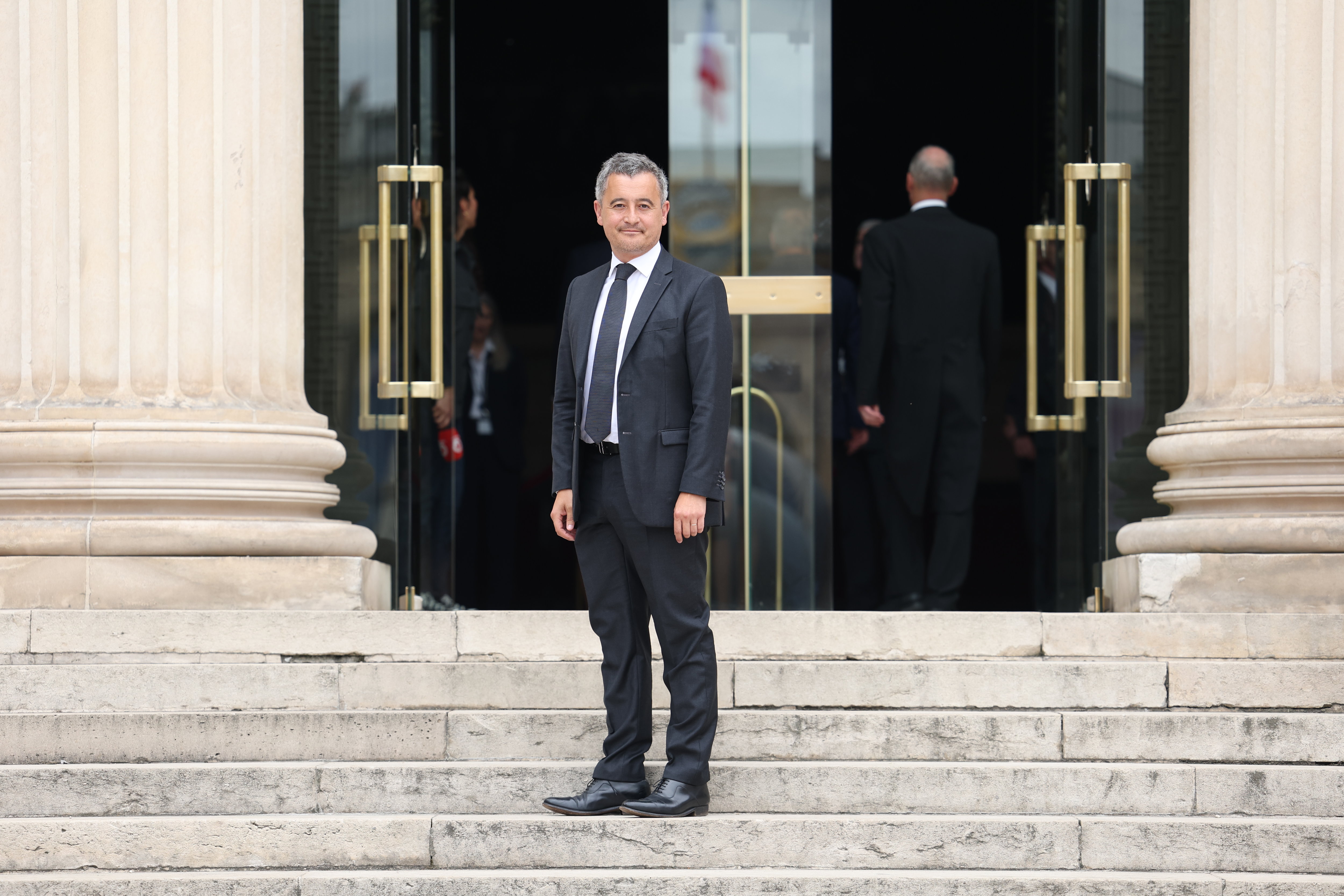 Gérald Darmanin, lundi 8 juillet, à l'Assemblée nationale, le lendemain de sa réélection comme député du Nord. Il est toujours, pour le moment, ministre de l'Intérieur. LP/Arnaud Journois