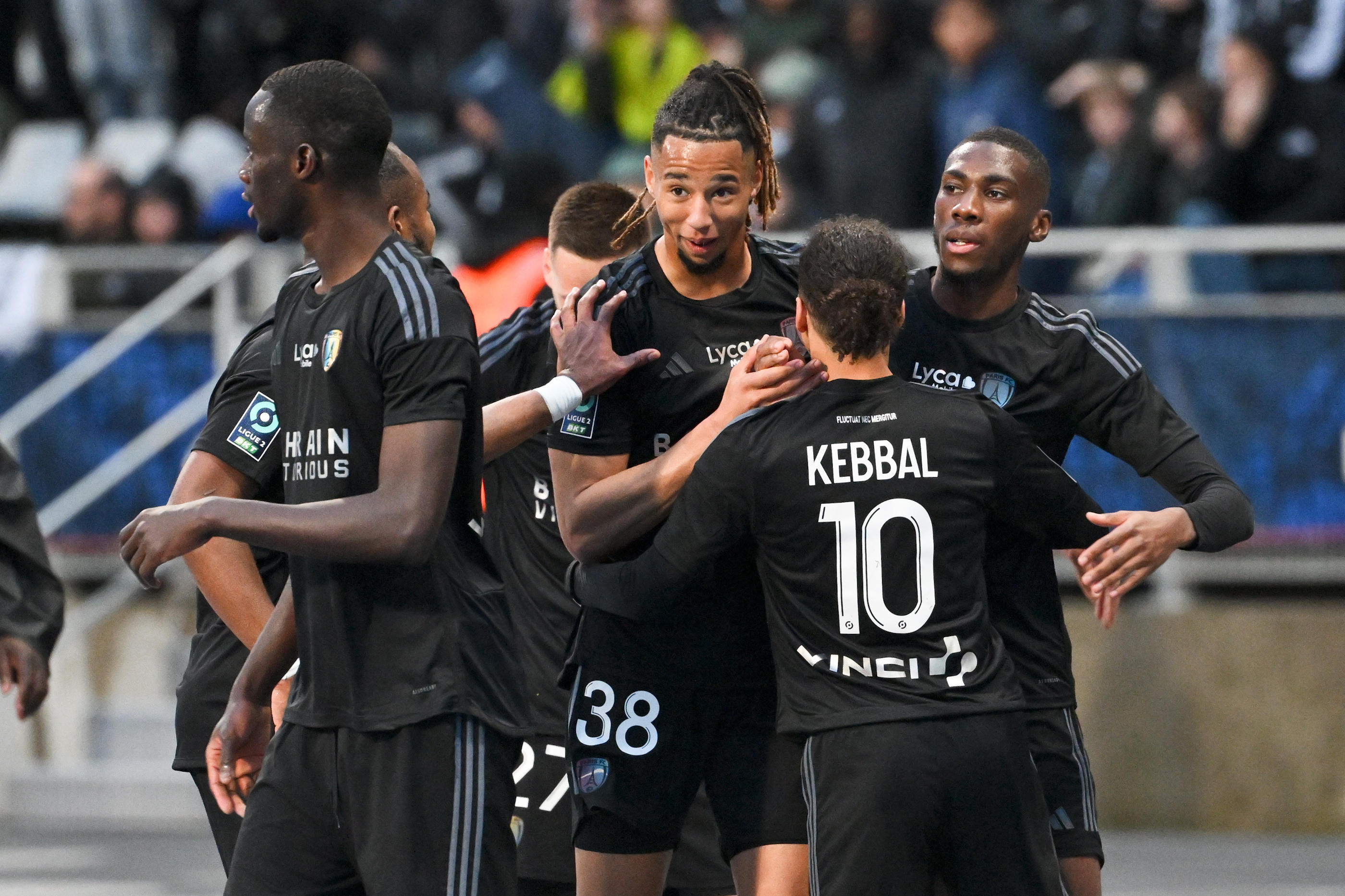 Le Paris FC a remporté, samedi 27 avril au stade Charléty, une victoire précieuse dans la lutte à la montée face à Angers (3-1). Icon Sport/Christophe Saidi
