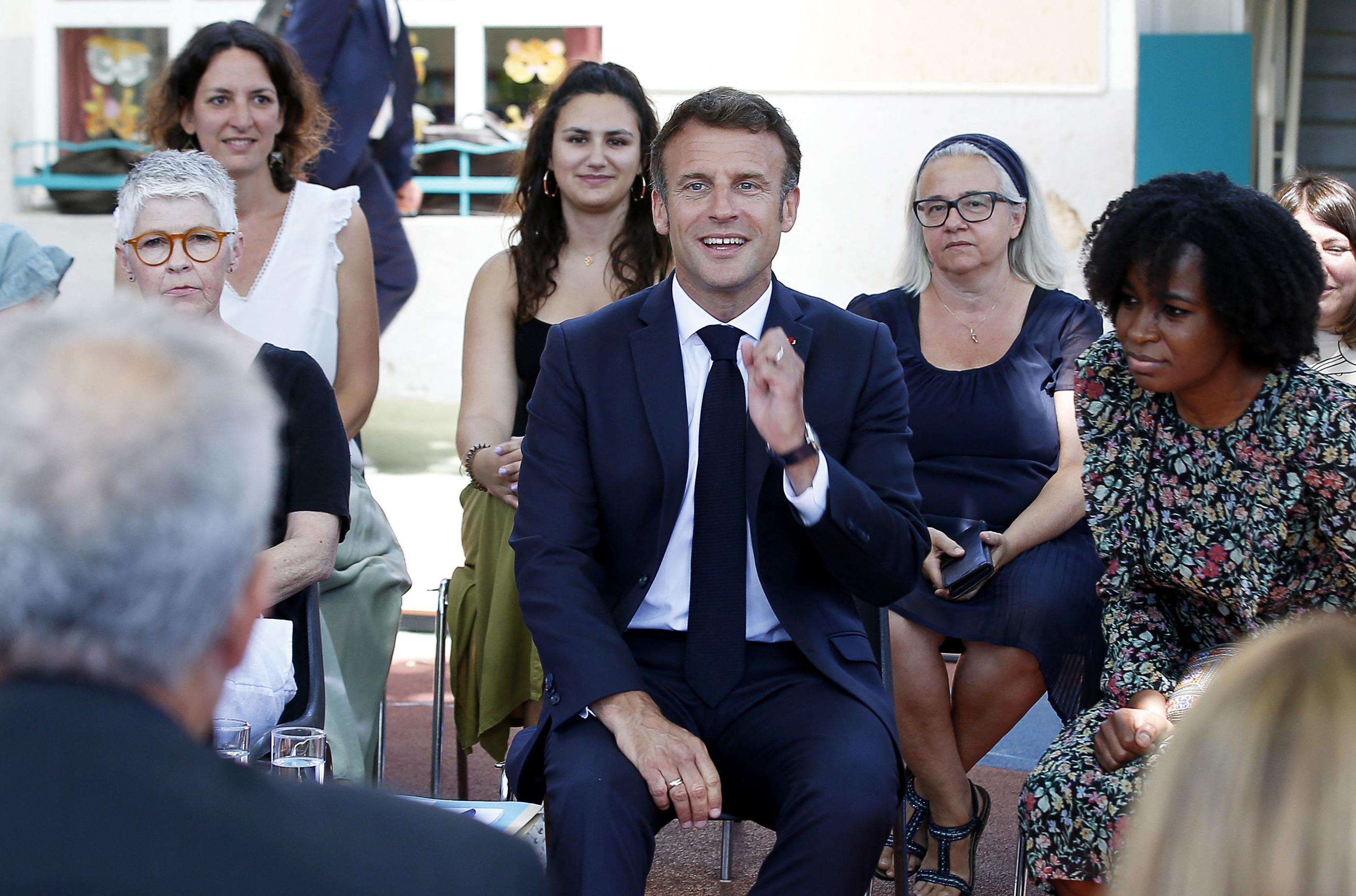 Emmanuel Macron redit sa confiance à son ministre de l'Intérieur. AFP/Sébastien Nogier
