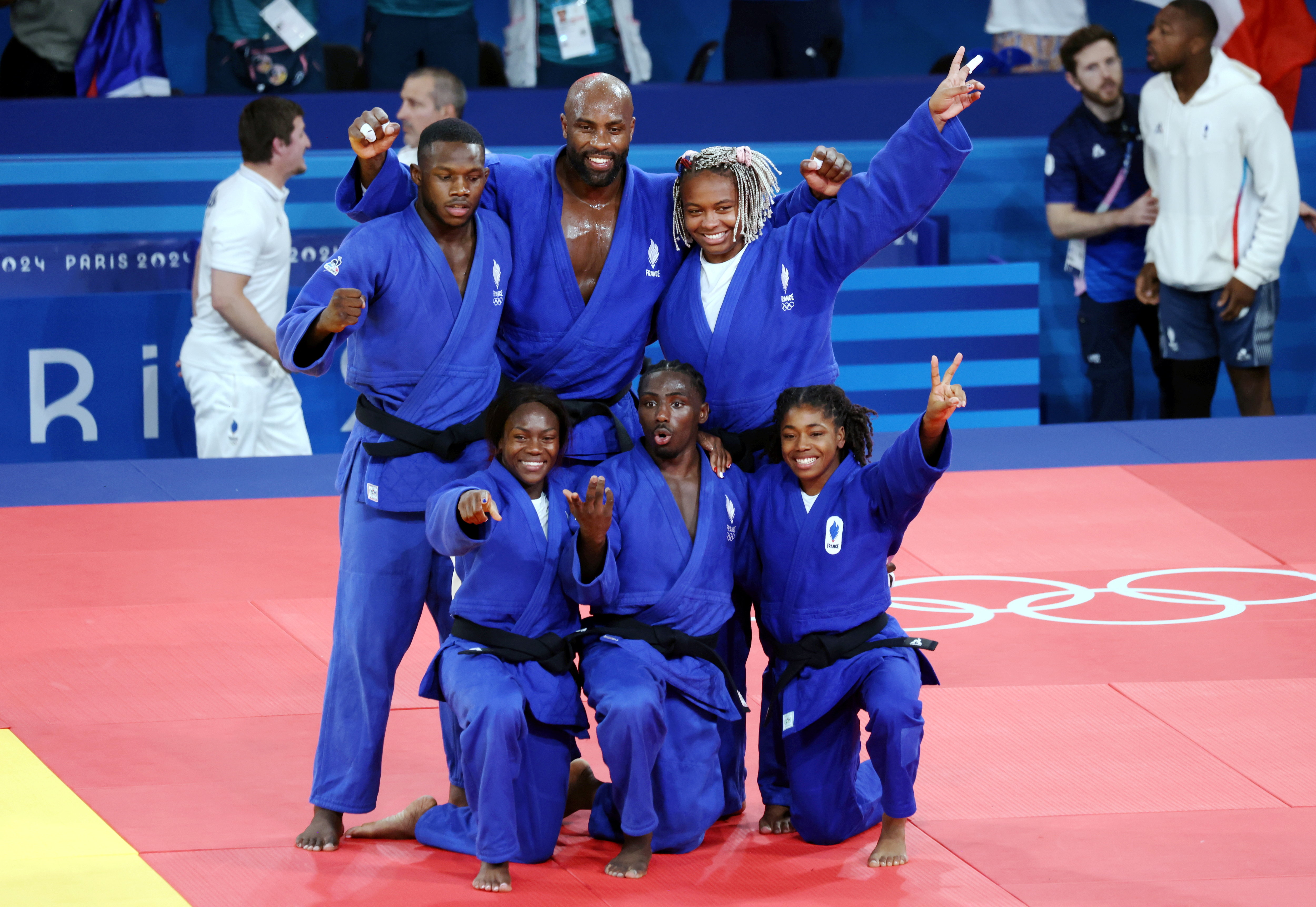 L'équipe de France de judo a offert une 12e médaille d'or à la délégation.
LP / Jean-Baptiste Quentin