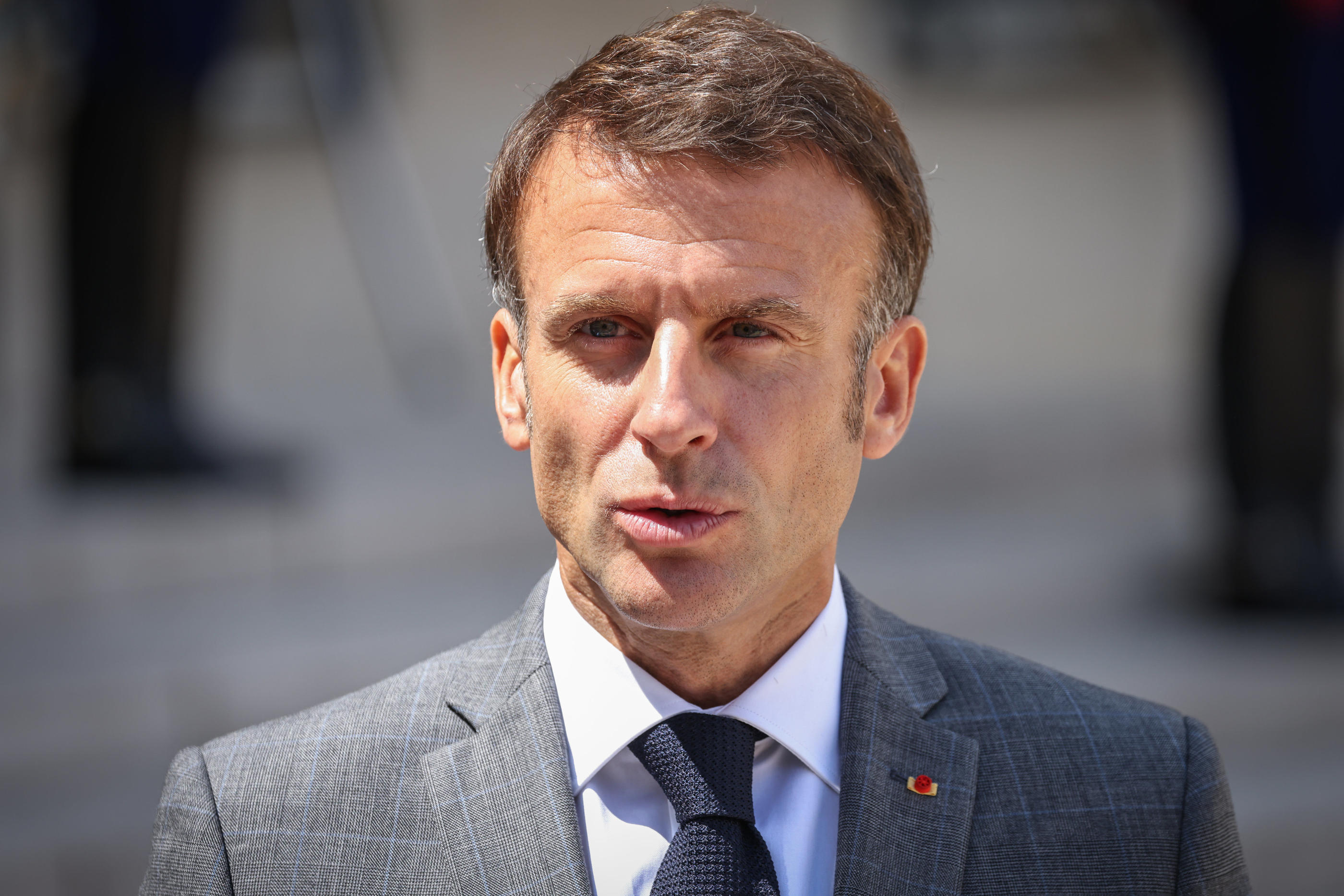 La France a "ce matin mobilisé la Banque mondiale, le FMI, l’Union européenne et l’Union africaine pour ensemble marquer un engagement fort de soutien au Maroc", a ajouté Emmanuel Macron en marge du G20. LP/Fred Dugit