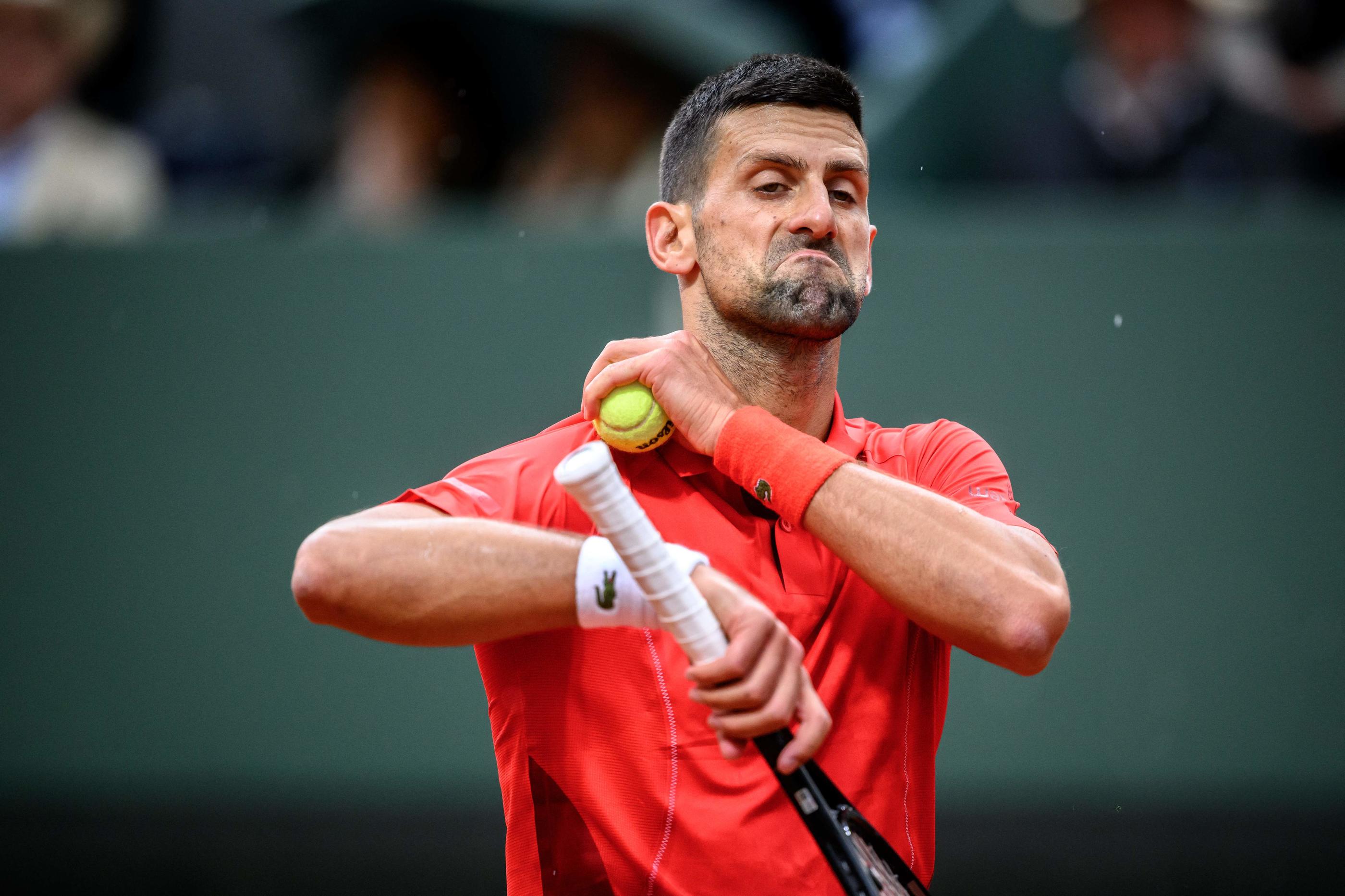 Le numéro 1 mondial Novak Djokovic n'a pas encore gagné de titre en 2024. AFP/Fabrice Coffrini
