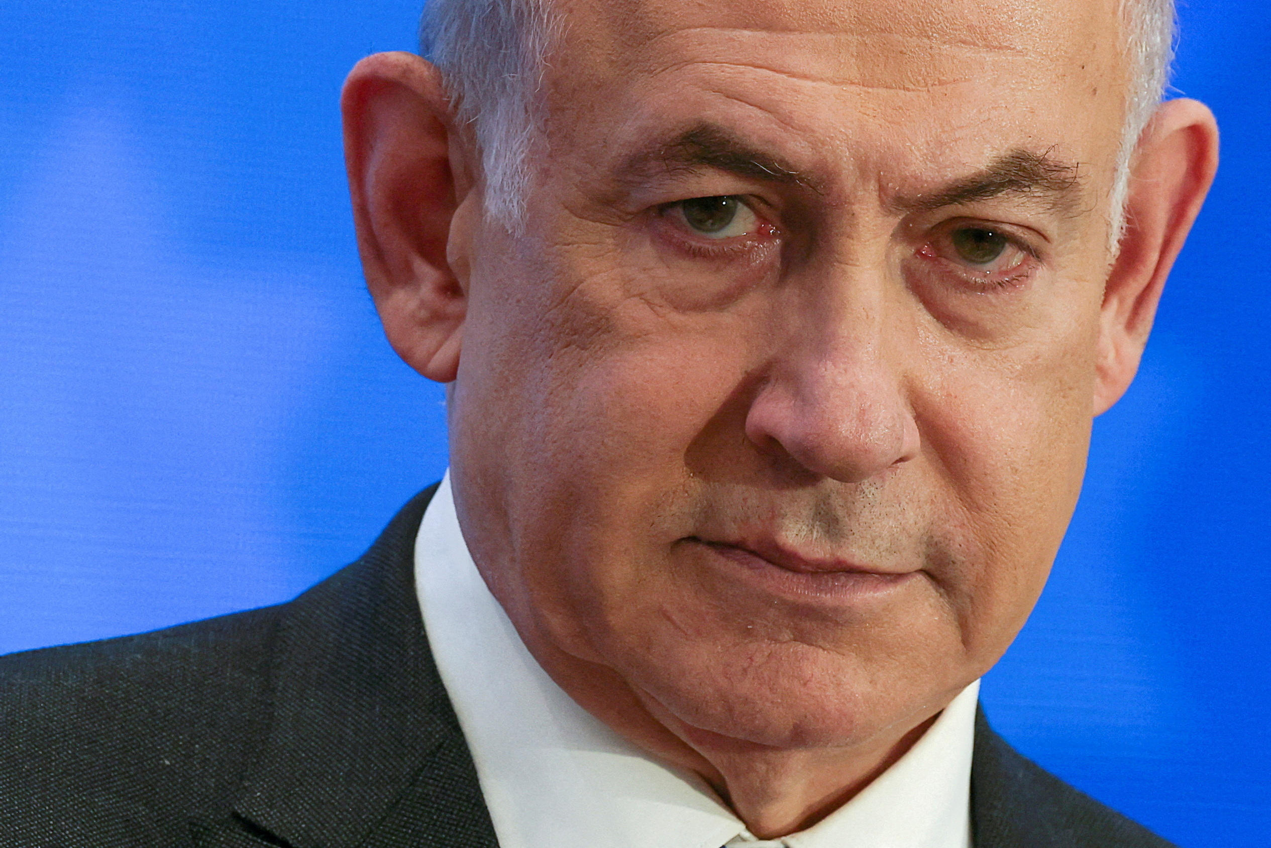 Le Premier ministre Benyamin Netanyahou à Jérusalem en février 2024. REUTERS/Ronen Zvulun