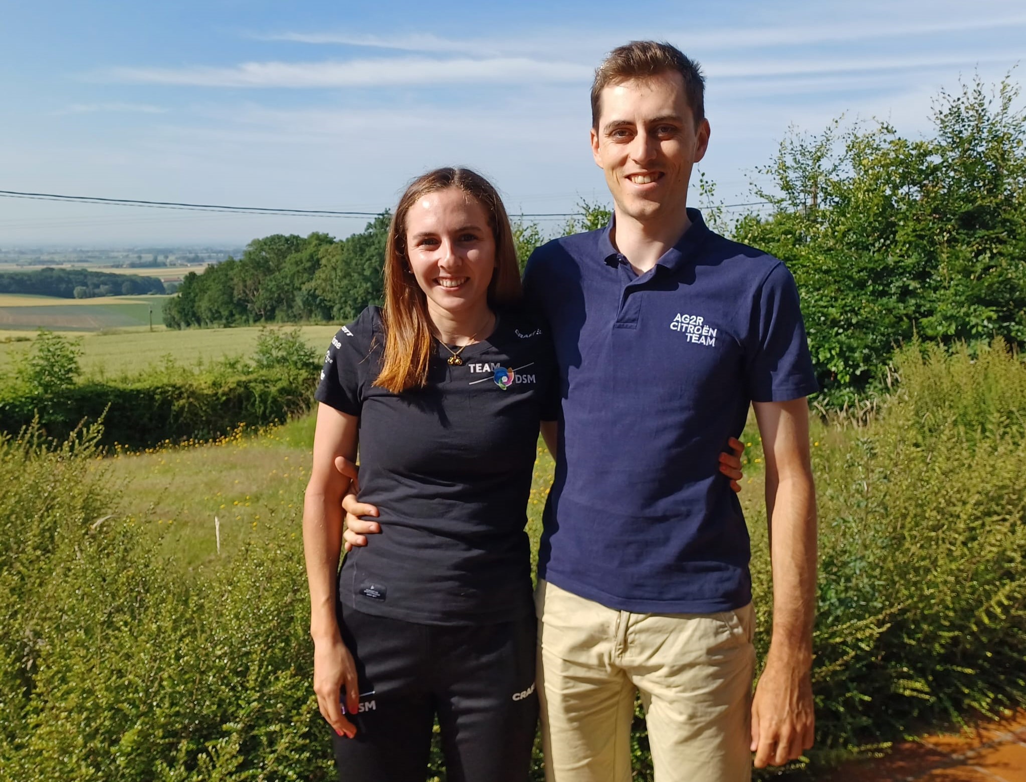 Notre vie de couple, cest doctobre à février » : Berthet-Labous, les  amoureux du Tour de France - Le Parisien