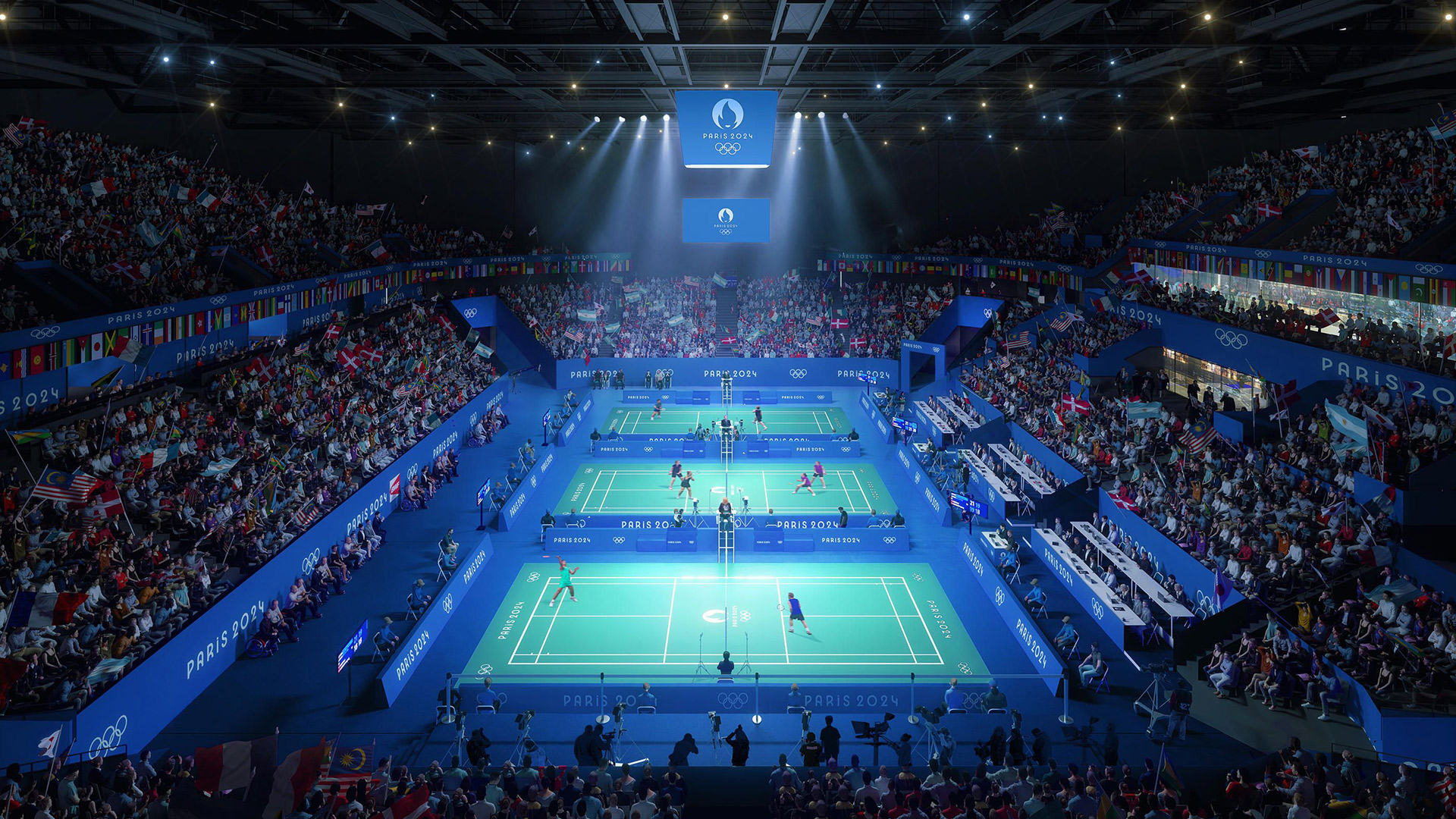 Le tournoi olympique de badminton se déroulera à l'Arena Porte de la Chapelle. Crédits : Paris 2024