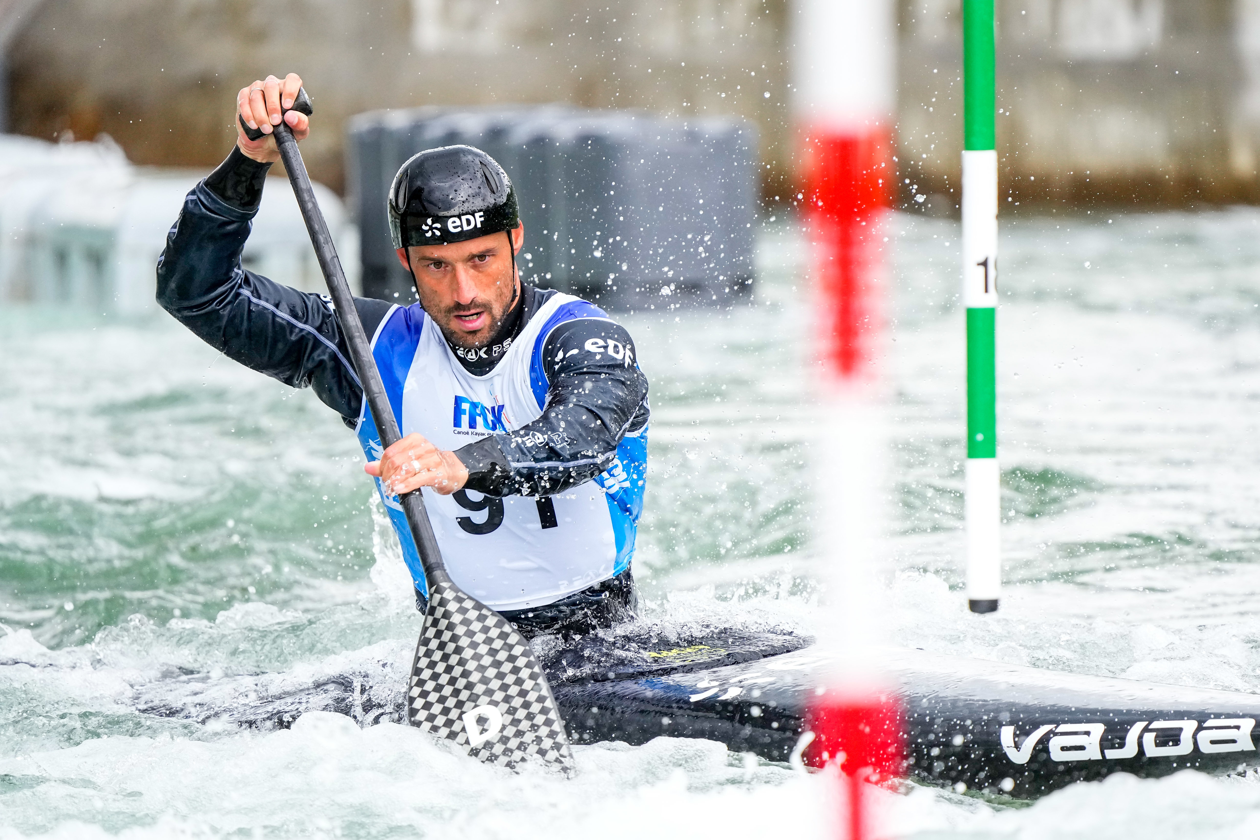 Denis Gargaud, en avril 2022 lors des championnats de France à Vaires-sur-Marne (Seine-et-Marne). Icon Sport/Hugo Pfeiffer