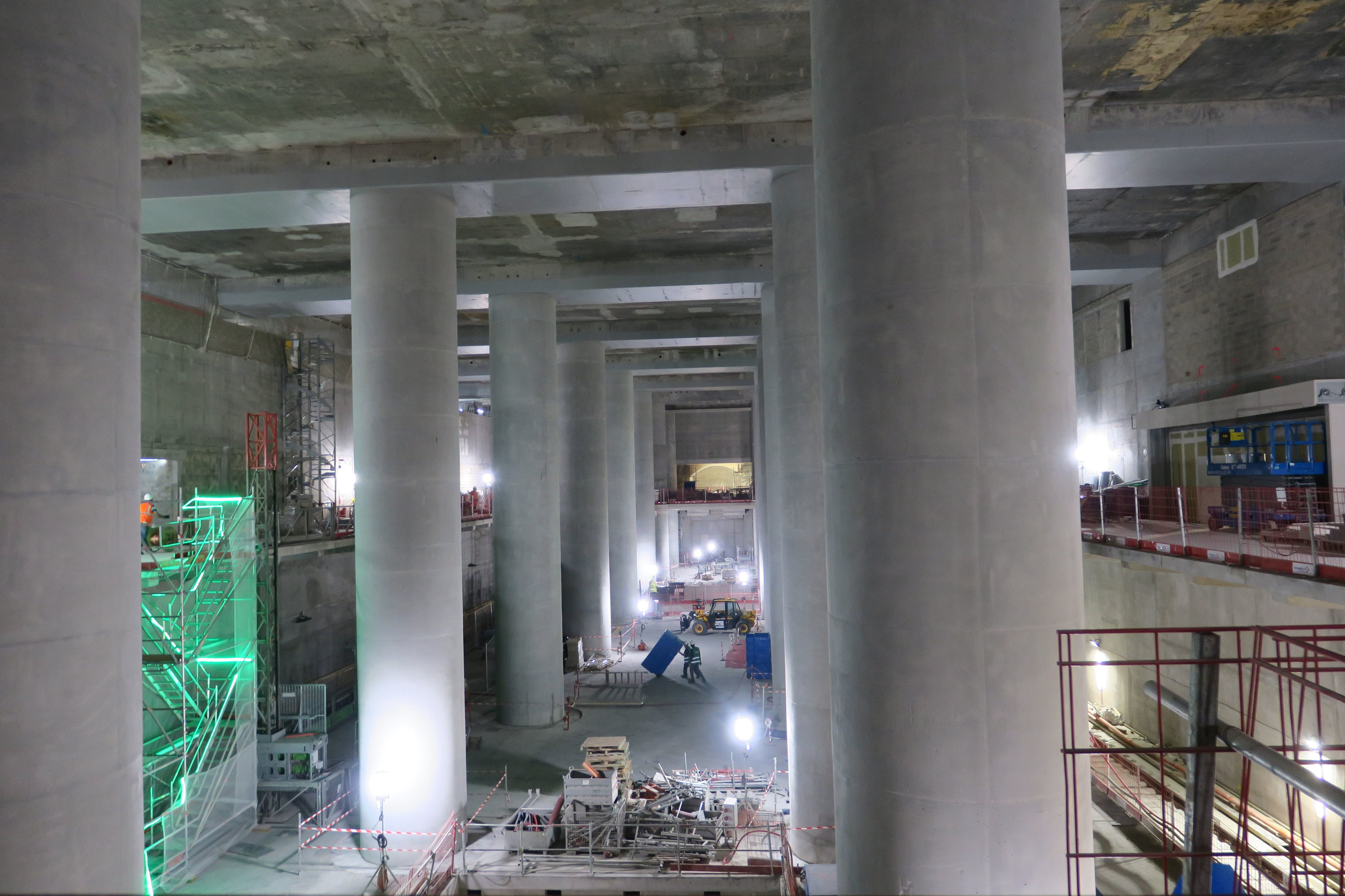 La Défense (Hauts-de-Seine), le 30 juin 2022. Après cinq ans de chantier, les travaux de génie civil à la gare RER E du quartier d'affaires sont enfin terminés. Mais pour autant, la ligne n'est pas près de fonctionner pleinement. LP/J.Va.