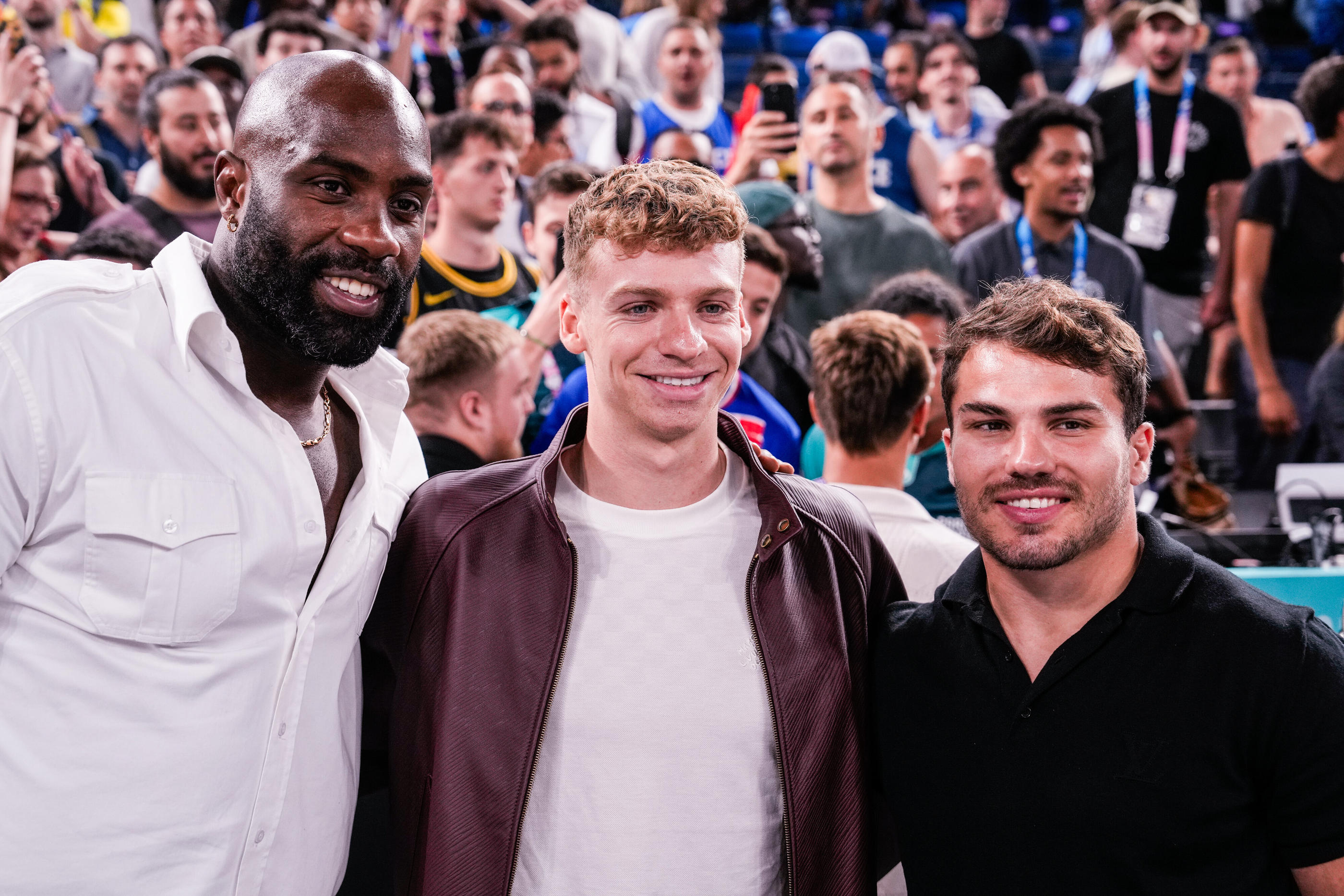 Teddy Riner, Léon Marchand et Antoine Dupont sont attendus à l'Arc de Triomphe pour célébrer les Jeux de Paris. Photo Icon Sport