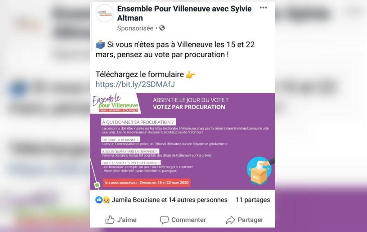 <b></b> À plusieurs reprises, l’équipe de campagne de Sylvie Altman (PCF), maire de Villeneuve-Saint-Georges, a acheté des publications sur Facebook, ce qui est illégal en période électorale.