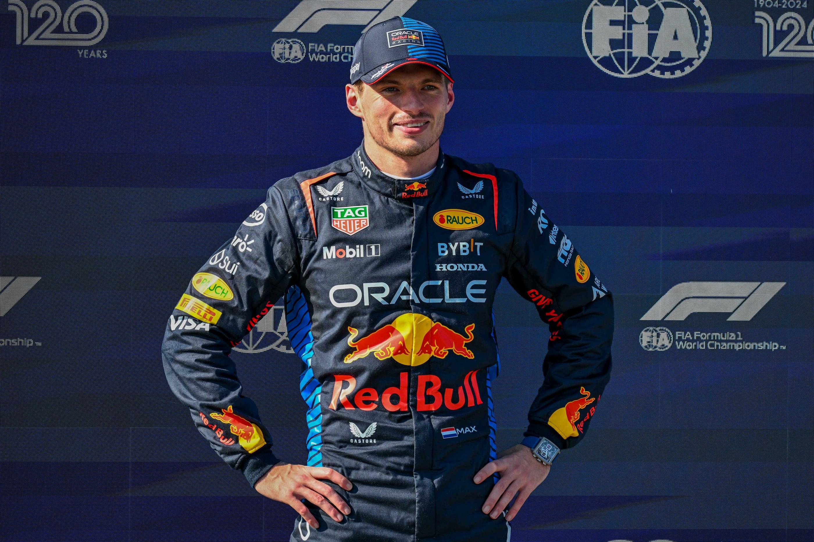 Max Verstappen s'élancera en pole position ce dimanche au GP d'Emilie-Romagne. (Photo by Alessio Marini / Icon Sport)