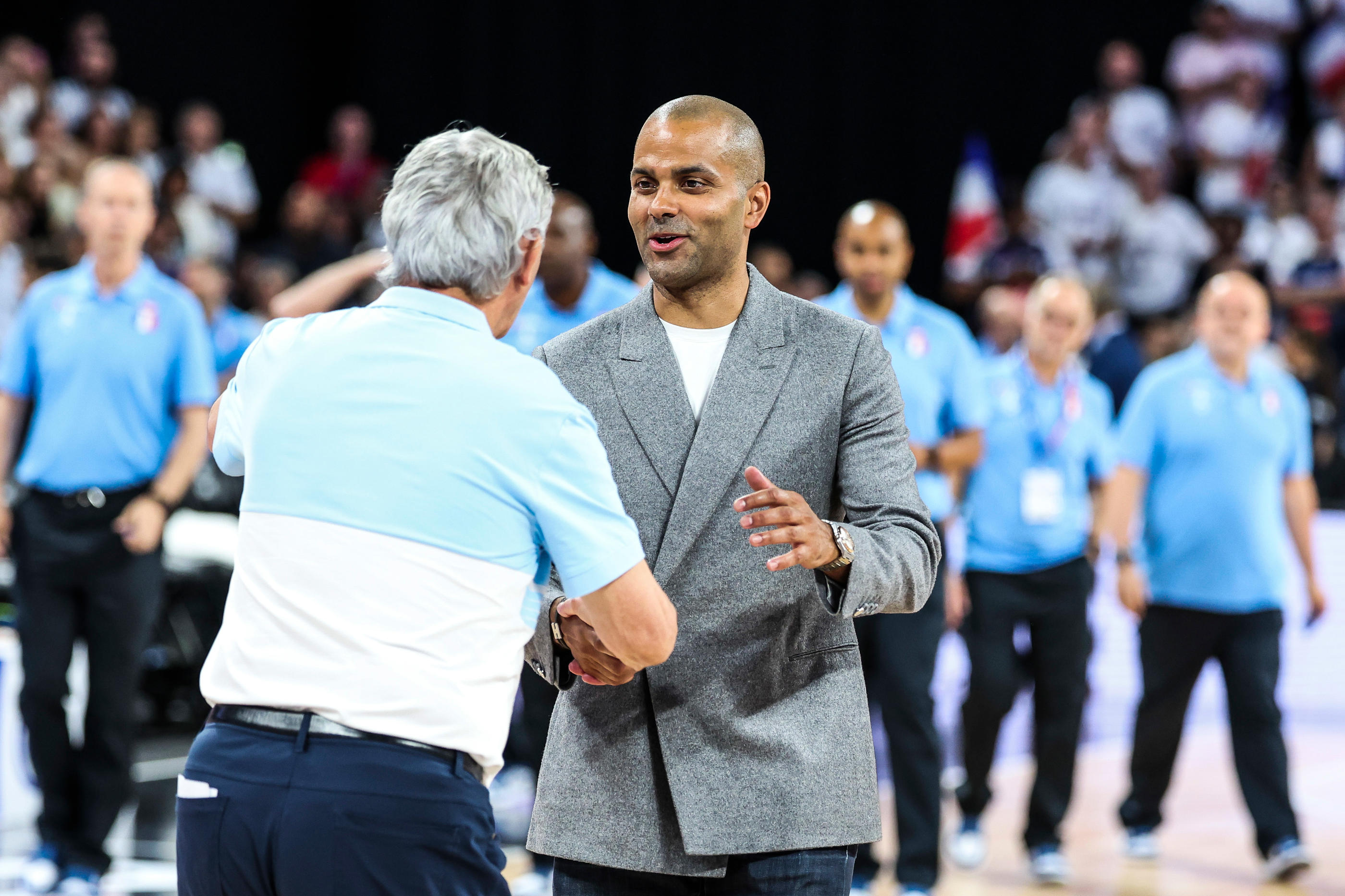 Tony Parker honoré. (Photo by Johnny Fidelin/Icon Sport)