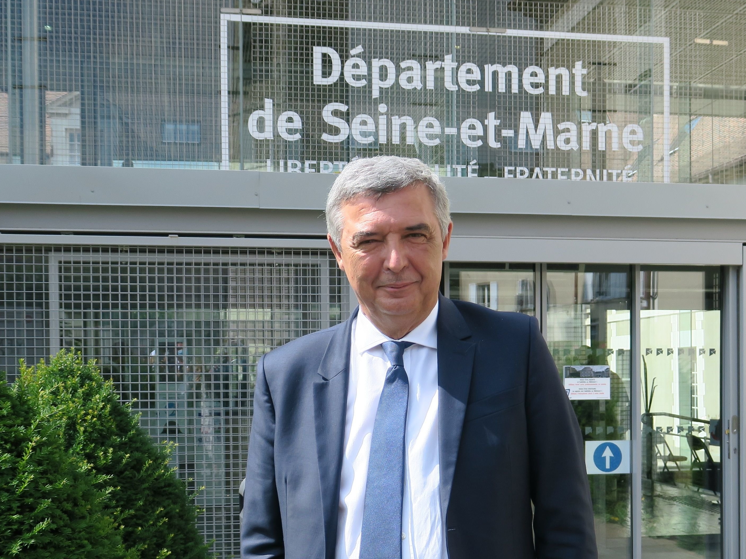 Jean-François Parigi préside le conseil départemental de Seine-et-Marne, un des quatre départements franciliens à accueillir des épreuves des JO 2024. LP/Faustine Léo