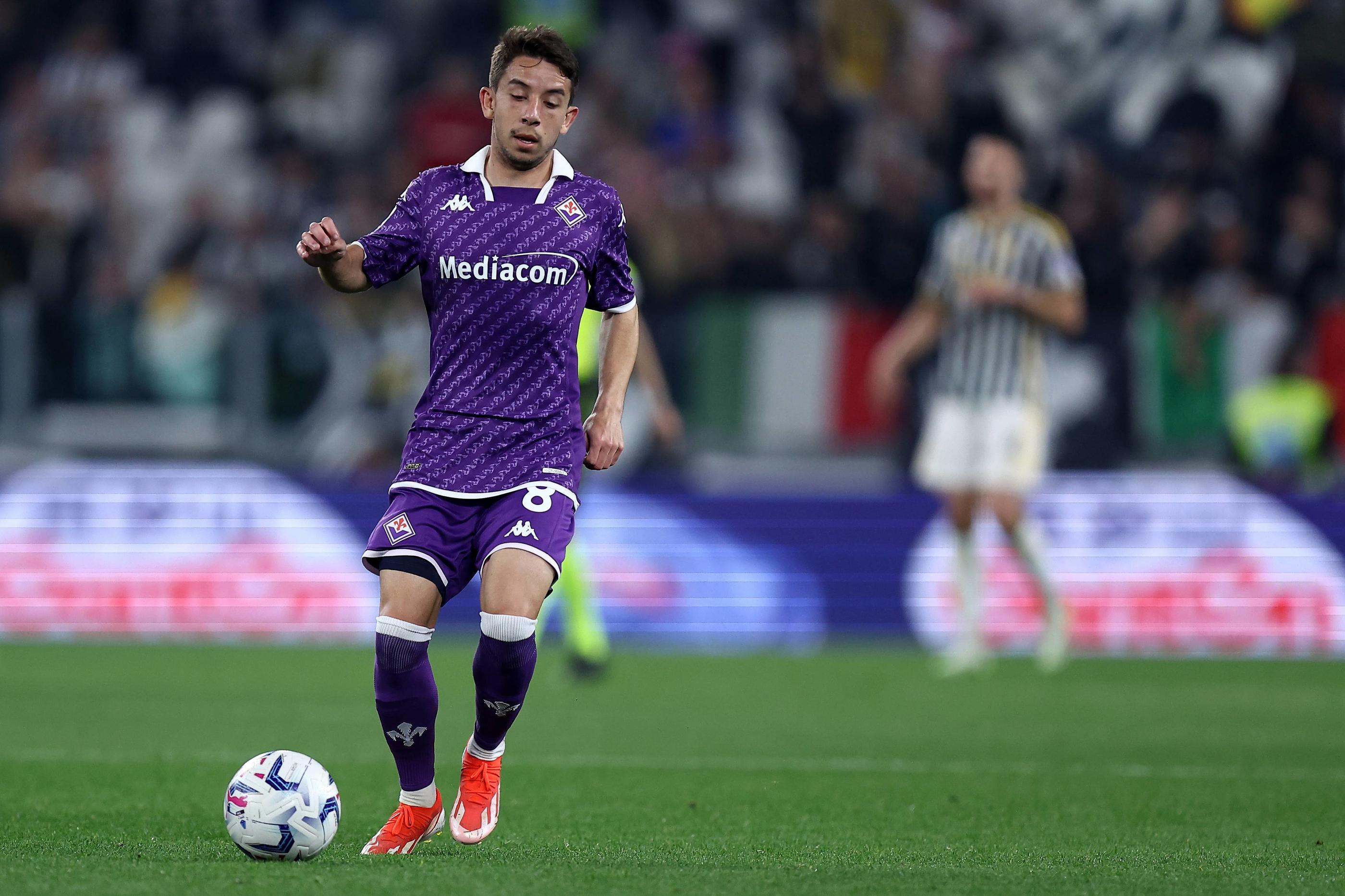 Prêté cette saison à la Fiorentina par Sassuolo, Maxime Lopez devrait quitter l'Italie pour rejoindre le Paris FC en L2.   (Photo Marco Canoniero) FOT. SPORTPHOTO24/NEWSPIX.PL ENGLAND OUT --- Newspix.pl