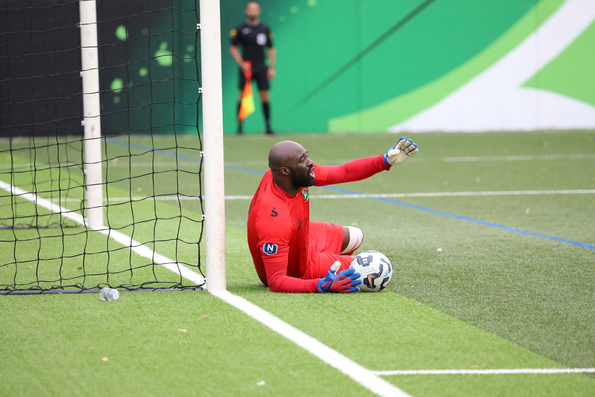 Germain Sanou, le gardien du Paris 13 Atletico a stoppé un penalty. Icon Sport