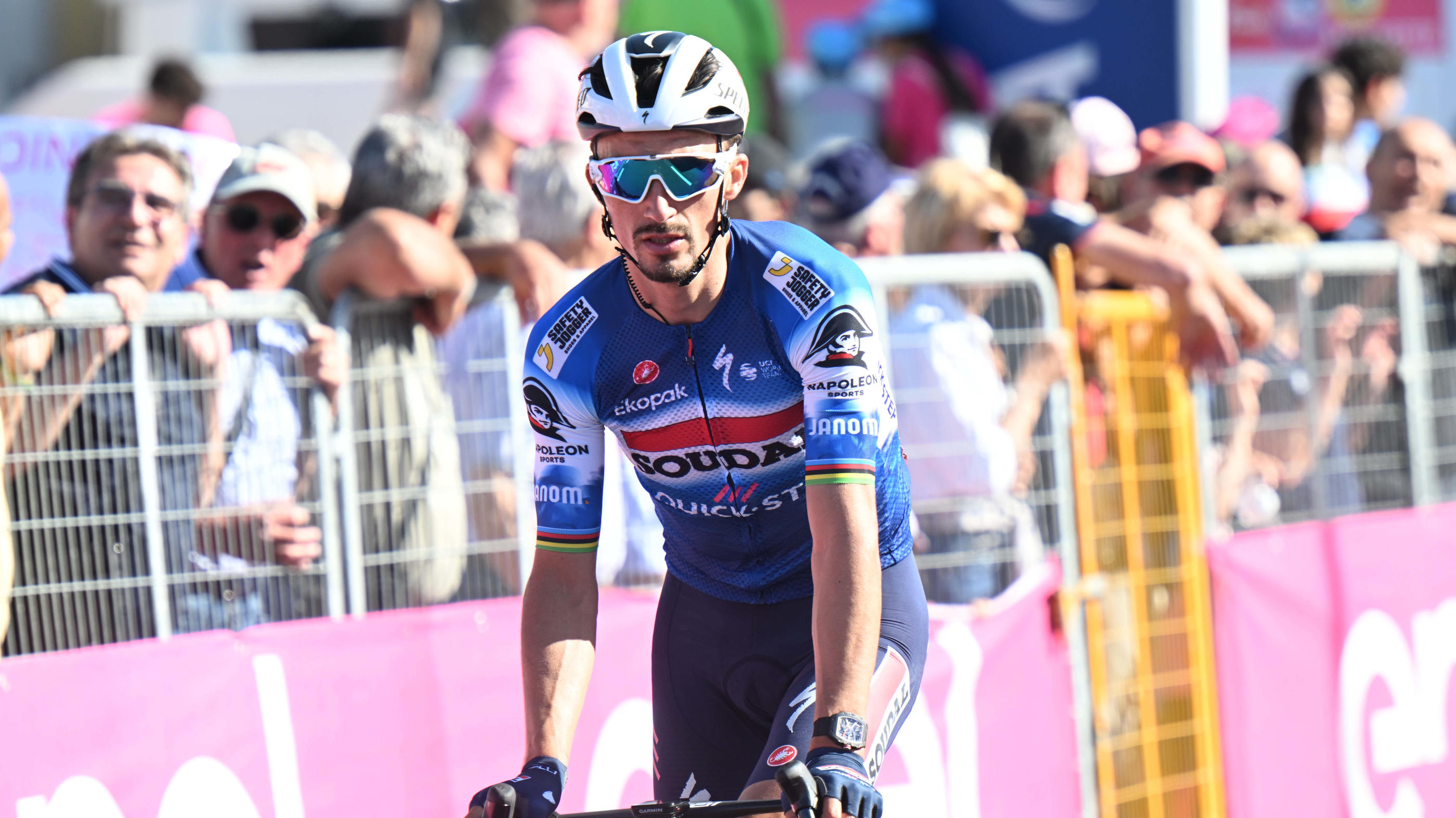 Julian Alaphilippe, lors de la 13e étape du Giro le 17 mai 2024, pourrait être au départ du Tour. Icon Sport