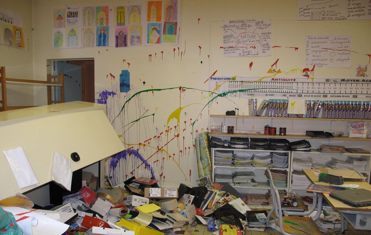 <b>Hardricourt, mai 2016.</b> Une dizaine de parents d’élèves et de commerçants bénévoles vont repeindre les murs de l’école primaire Marcel Lachiver vandalisée en mai. 