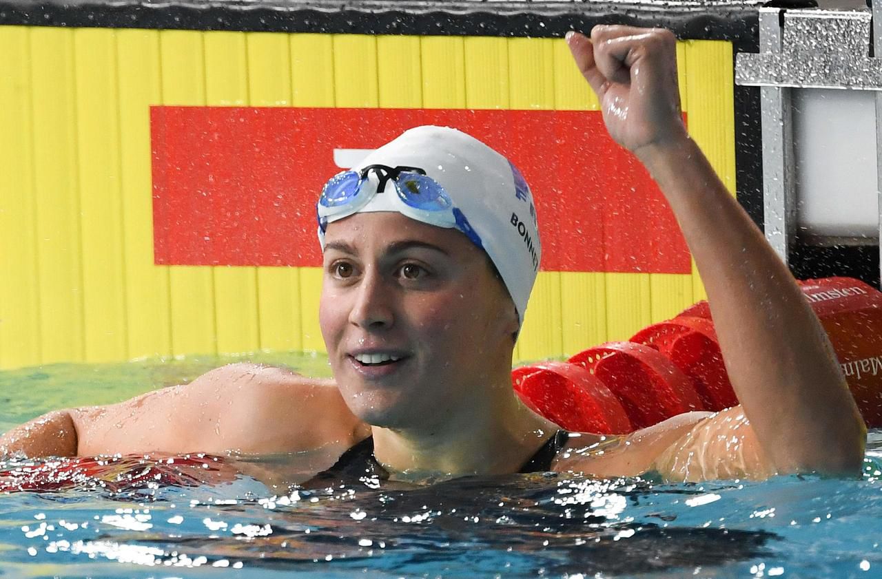 <b></b> Charlotte Bonnet remporte sa troisième médaille de ces Championnats européens, la deuxième en individuel.