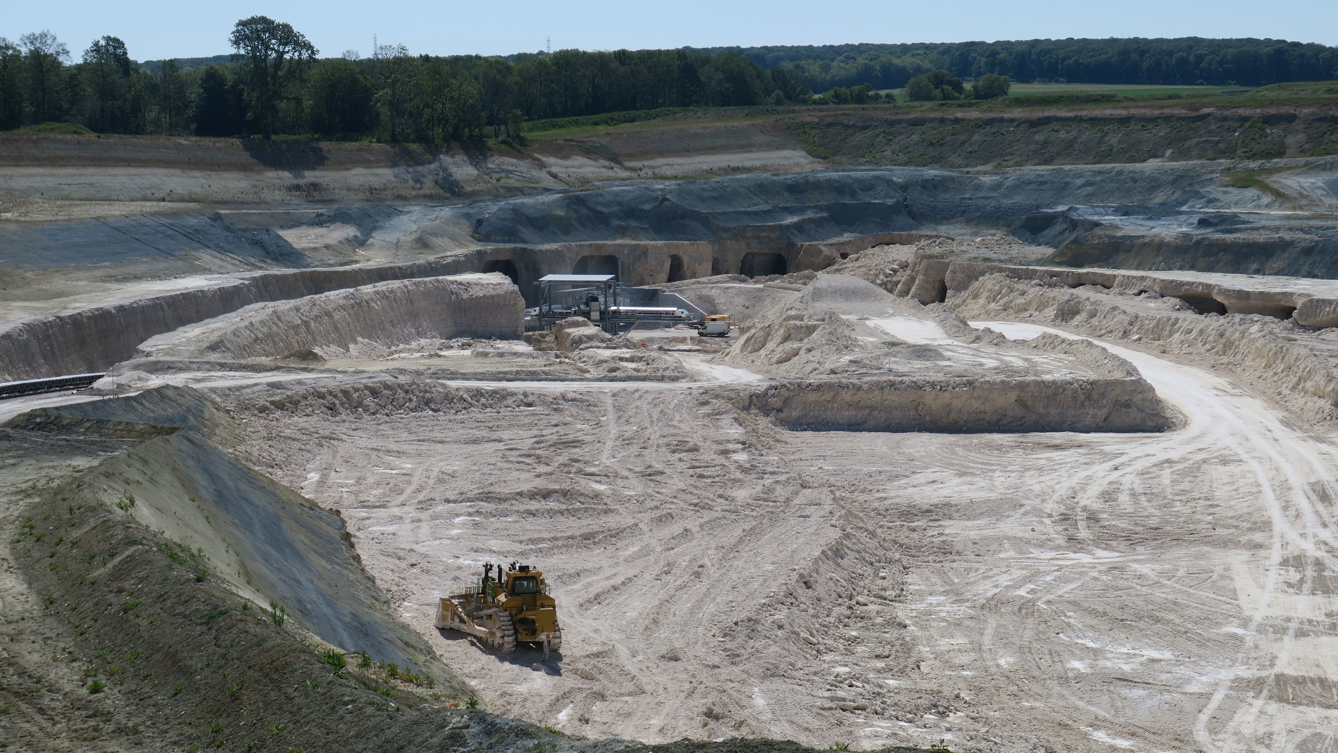 En tout ce sont 670 000 tonnes de gypse qui seront extraites annuellement de la carrière du bois Gratuel jusqu'en 2036. LP/Hendrik Delaire