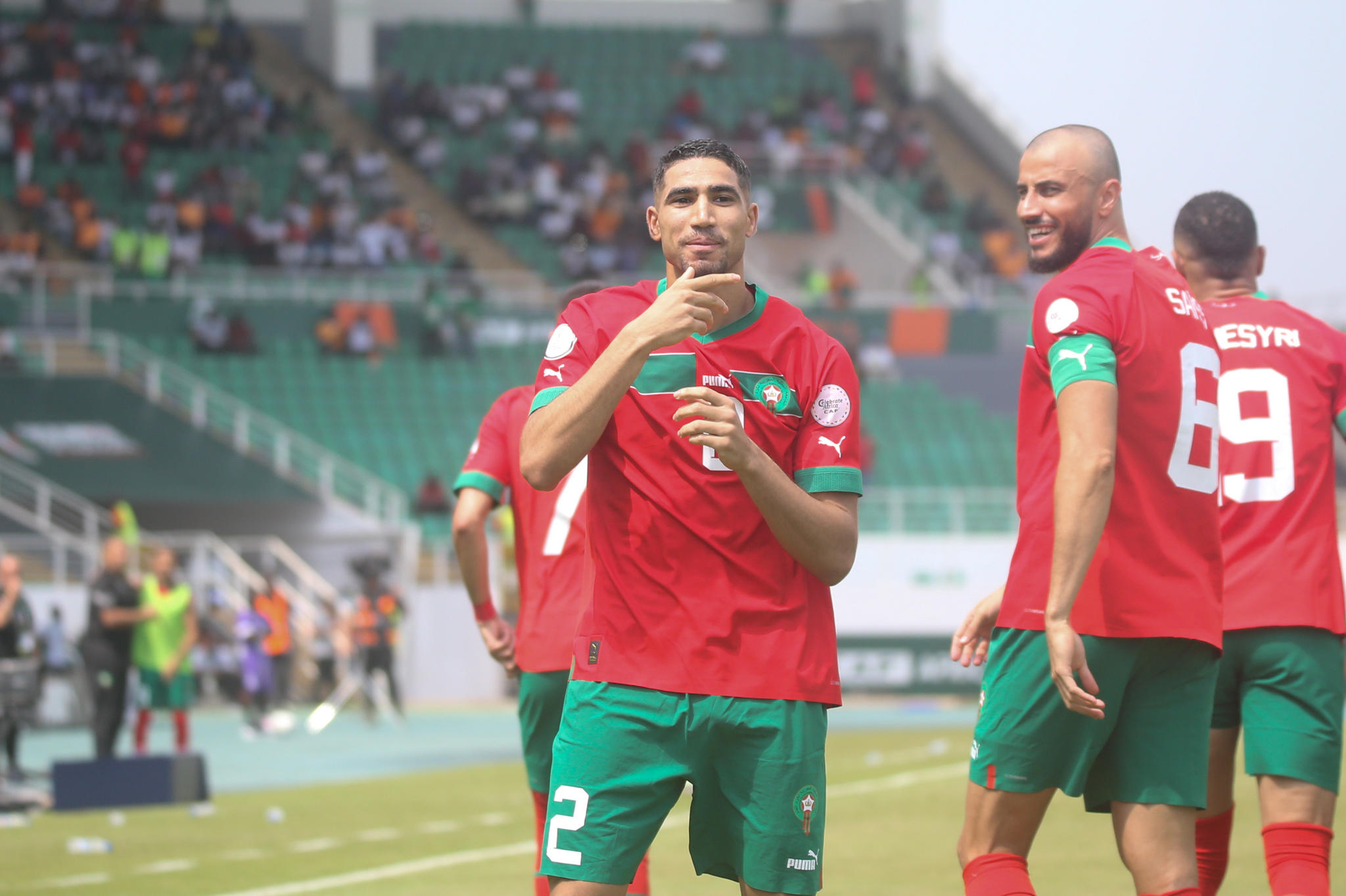 Achraf Hakimi a déjà marqué dans cette CAN. Icon sport