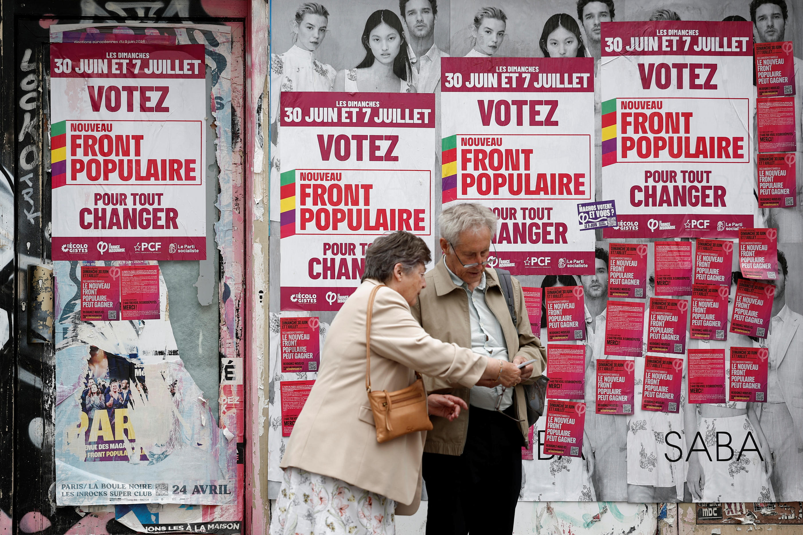 Le Nouveau Front populaire est l'alliance des partis de gauche pour les législatives. REUTERS/Benoît Tessier