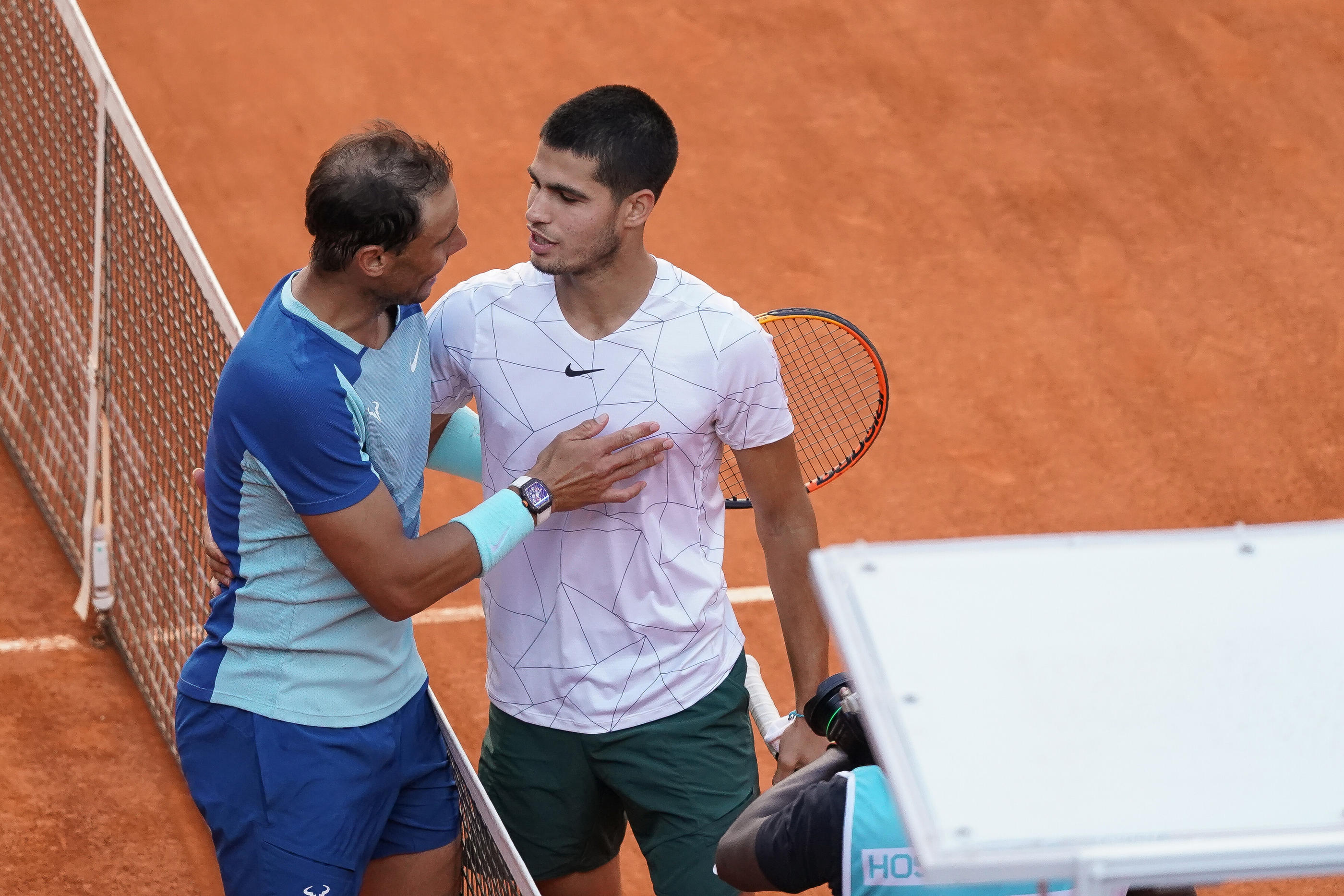 Rafael Nadal et Carlos Alcaraz, ici en 2022, se retrouveront associés en double à Roland-Garros pour les JO. Icon sport