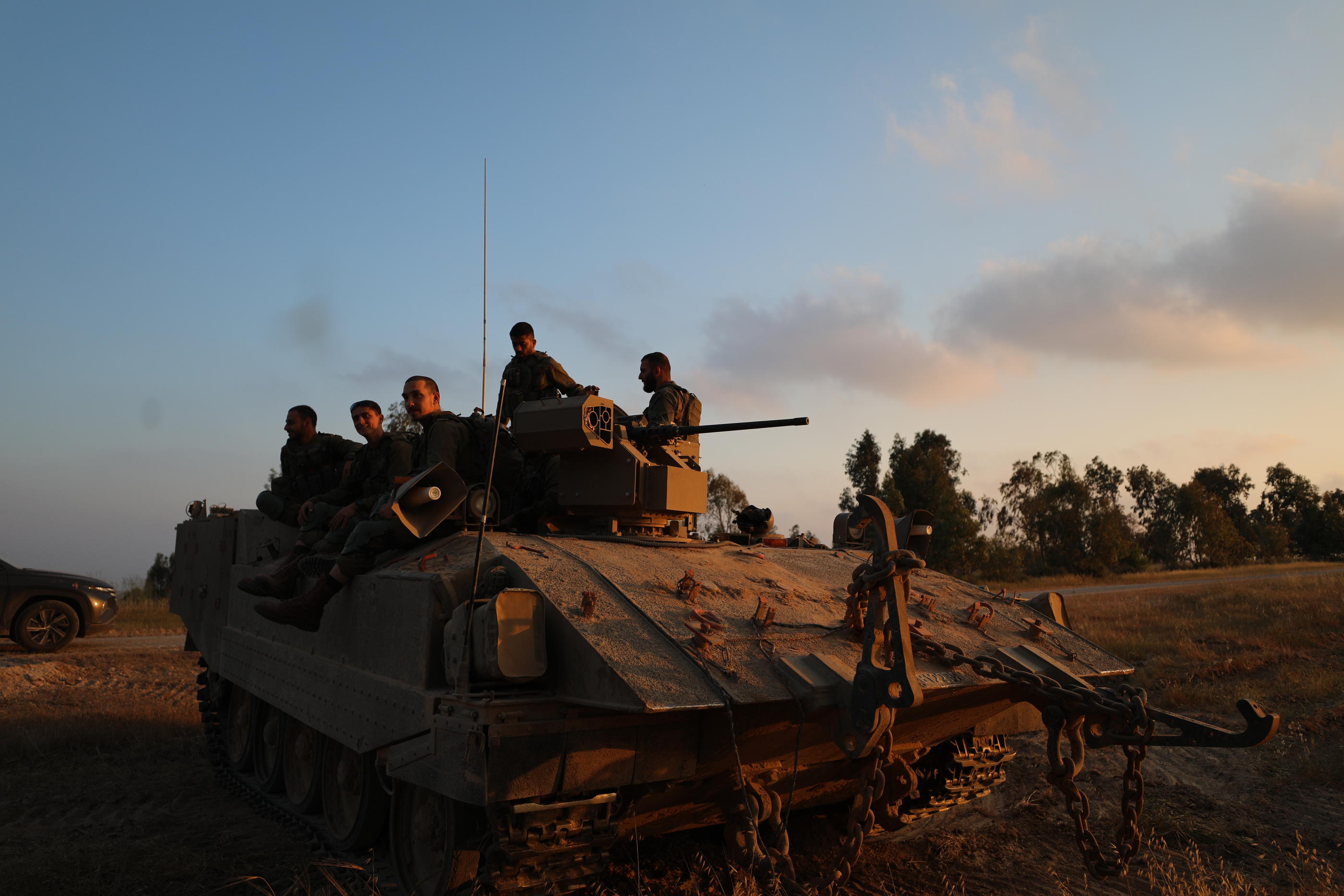 Après le retrait des troupes israéliennes du sud de Gaza, Tsahal maintient sa menace d’offensive sur Rafah. Xinhua/Jamal Awad