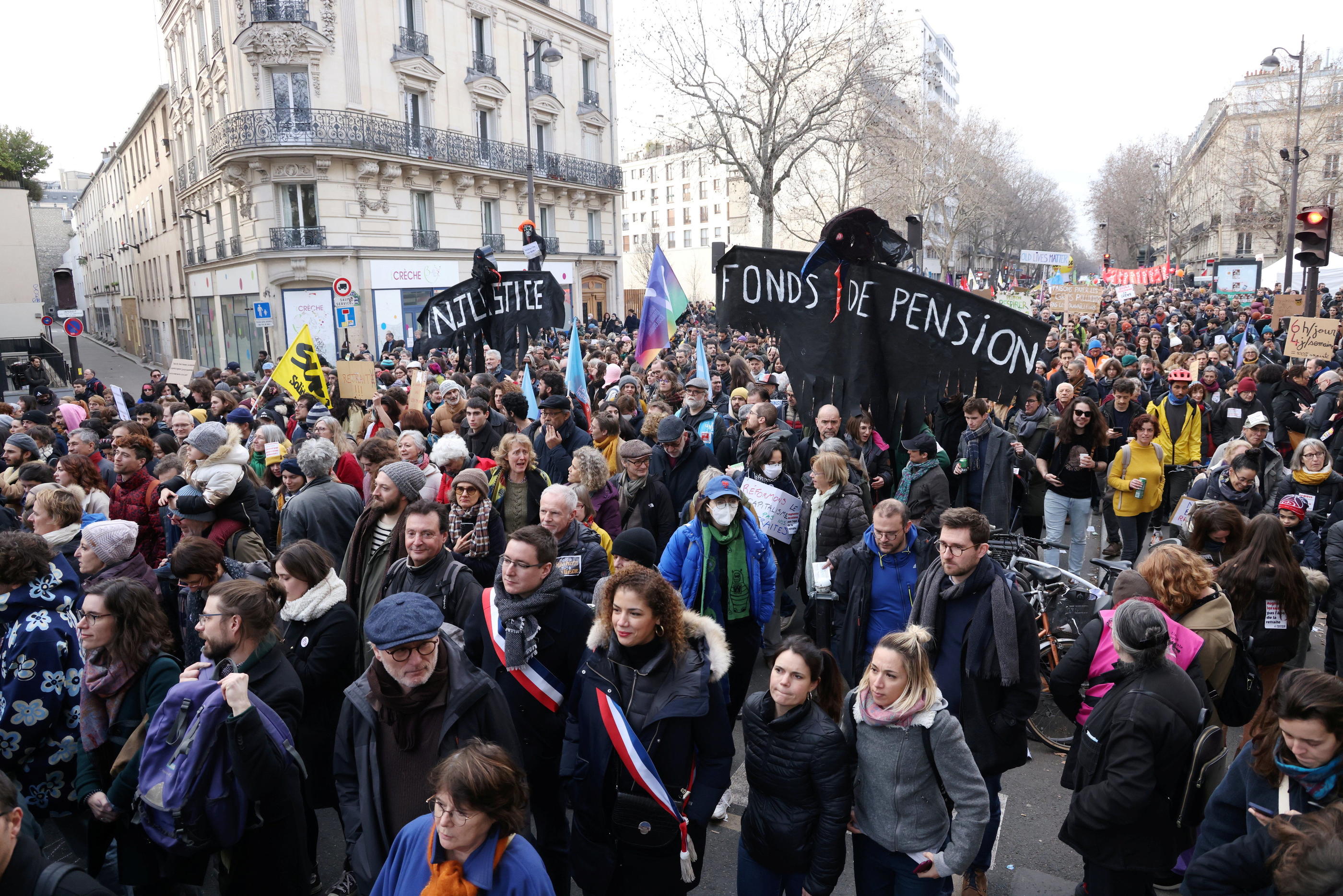 Pour que l'argent ne soit pas un frein à la mobilisation, comme ici le 11 février, les grévistes peuvent compter sur le soutien de leur syndicat. LP/Jean-Baptiste Quentin