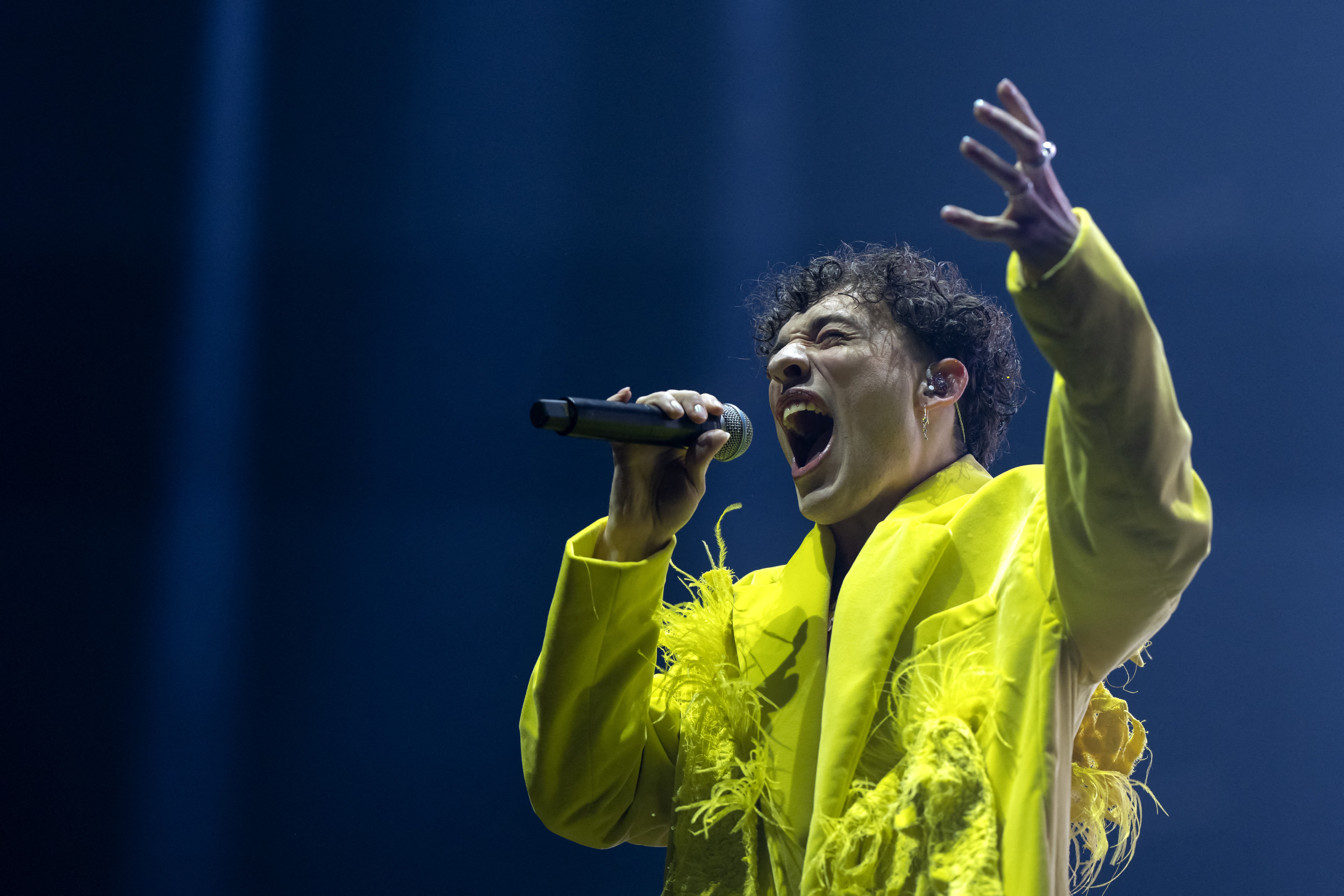 L'artiste suisse Nemo figure parmi les favoris pour remporter l'Eurovision 2024. Sander Koning/ANP/AFP
