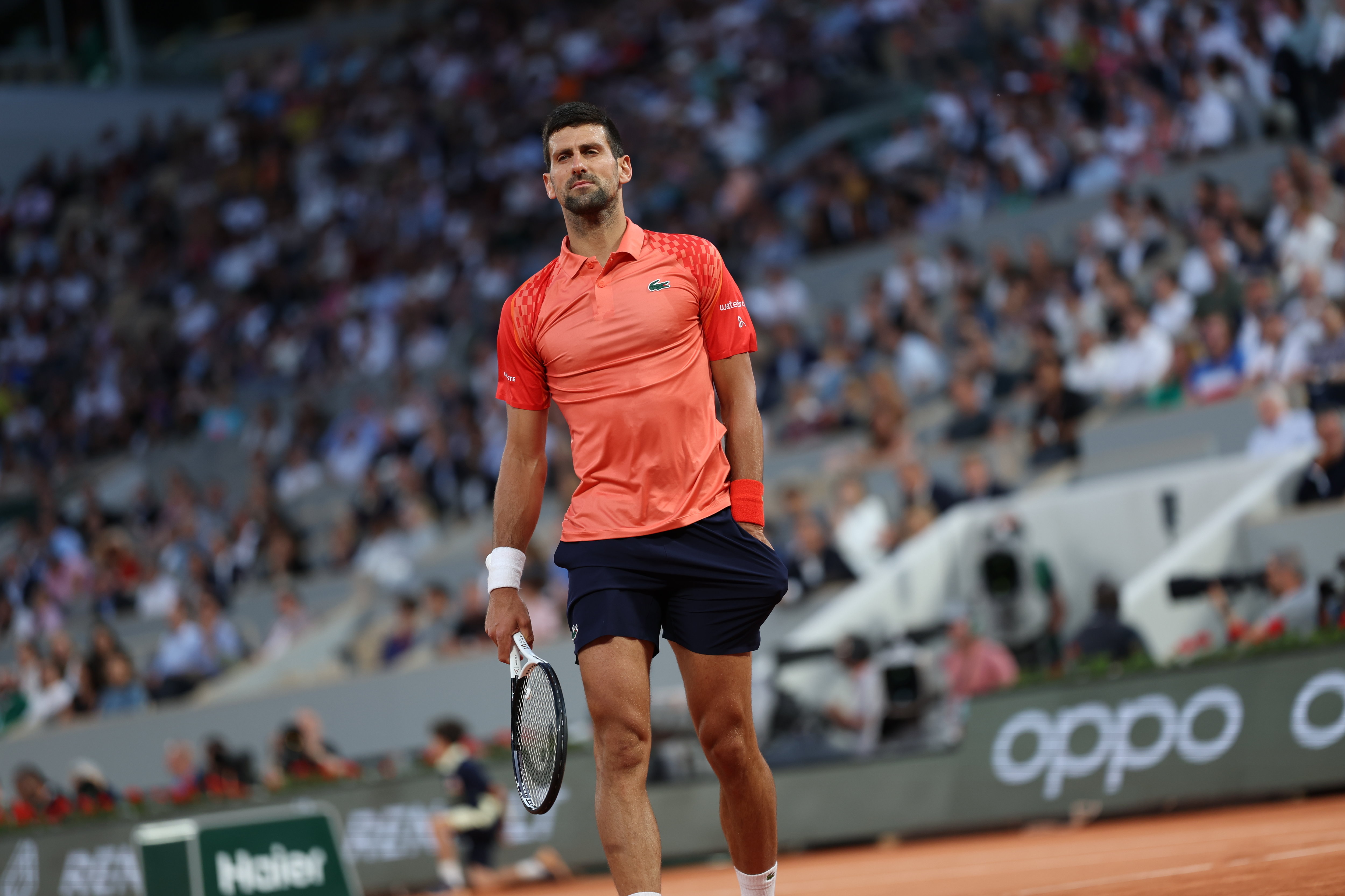 Novak Djokovic, 3e mondial, est en quête d'un 23e titre du Grand Chelem. LP/Arnaud Journois