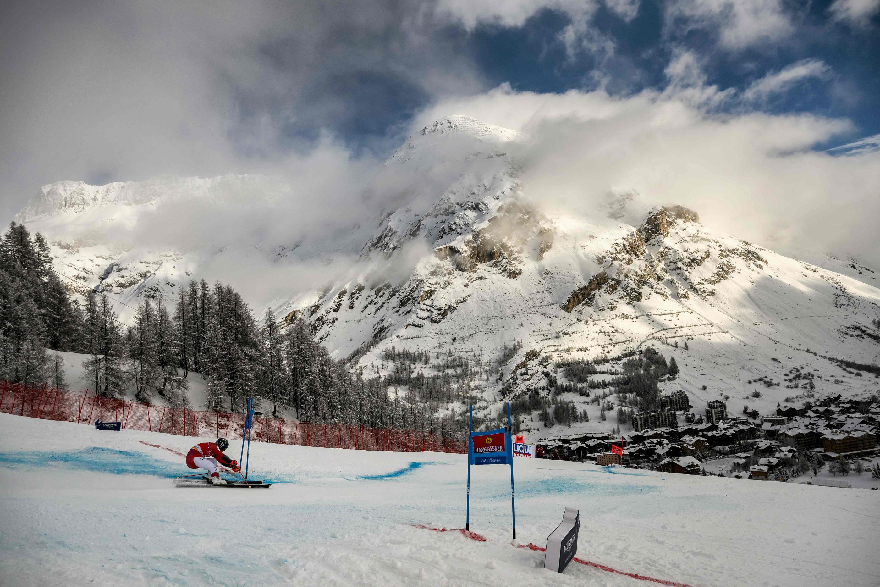 La station de Val d'Isère (Isère) devrait accueillir des épreuves de ski alpin en 2030. AFP/Jeff Pachoud