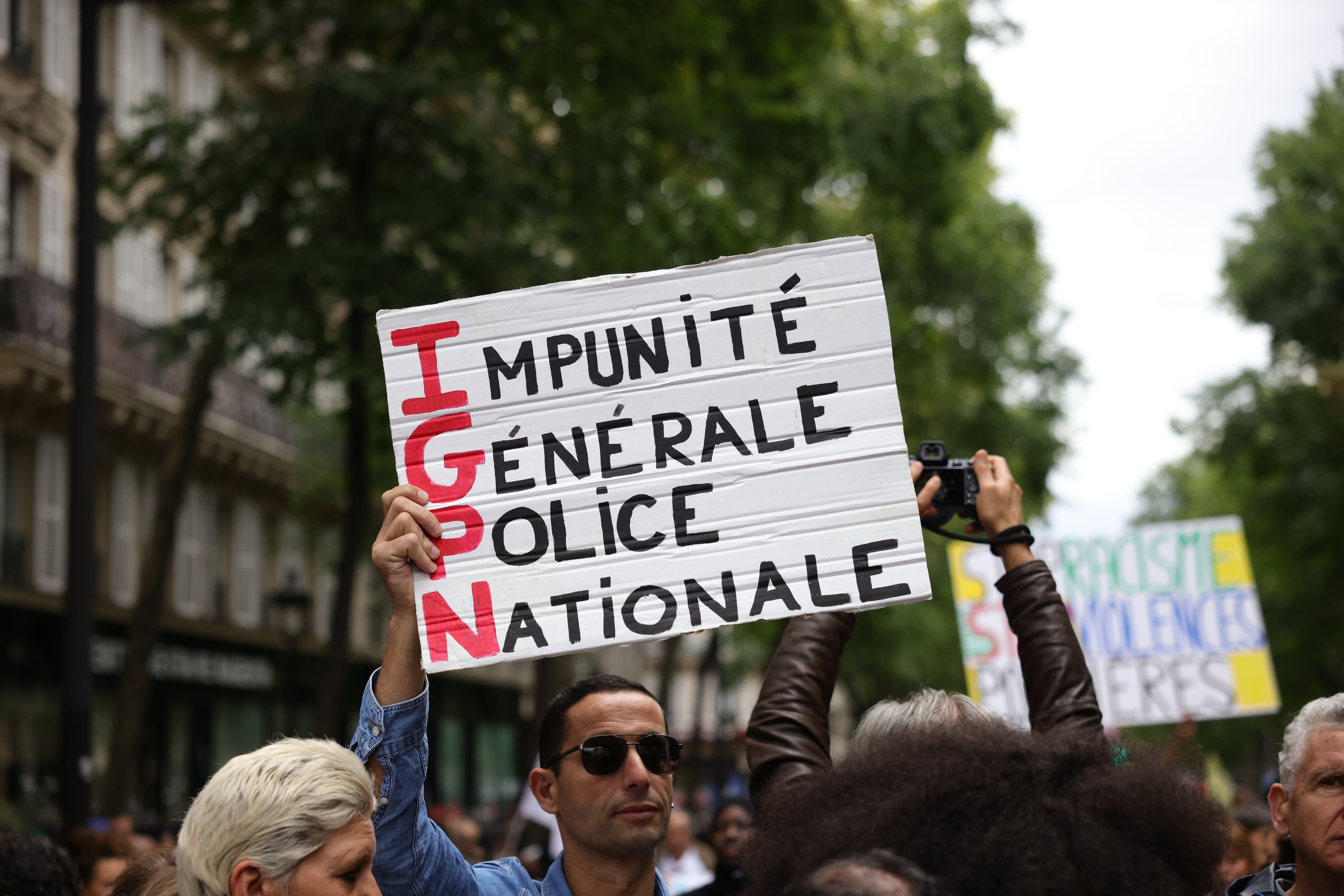 Paris, France. Samedi 23 septembre 2023, manifestation contre les violences policières et le racisme. LP/Olivier ARANDEL