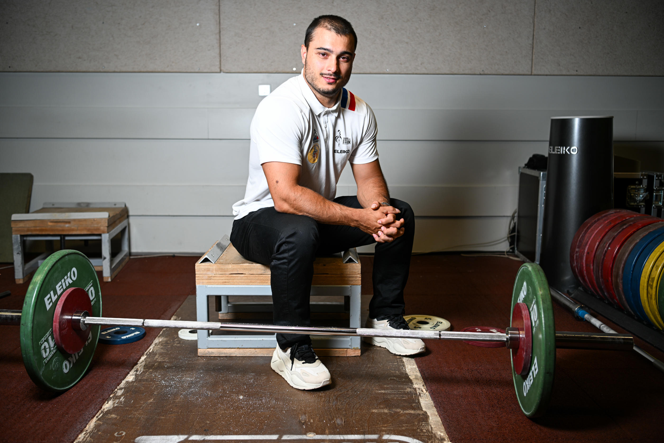 Paris, le 19 juin. Romain Imadouchène a beaucoup travaillé pour rattraper son retard à l'arraché. Icon Sport/Daniel Derajinski