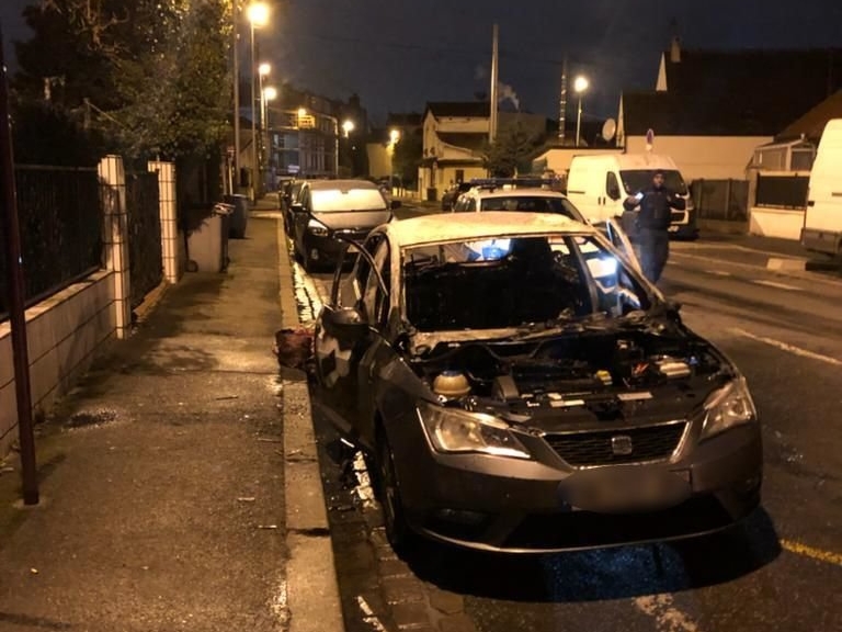 A Bondy (Seine-Saint-Denis), dans la nuit de jeudi à vendredi, la voiture de Sylvine Thomassin a été incendiée. DR
