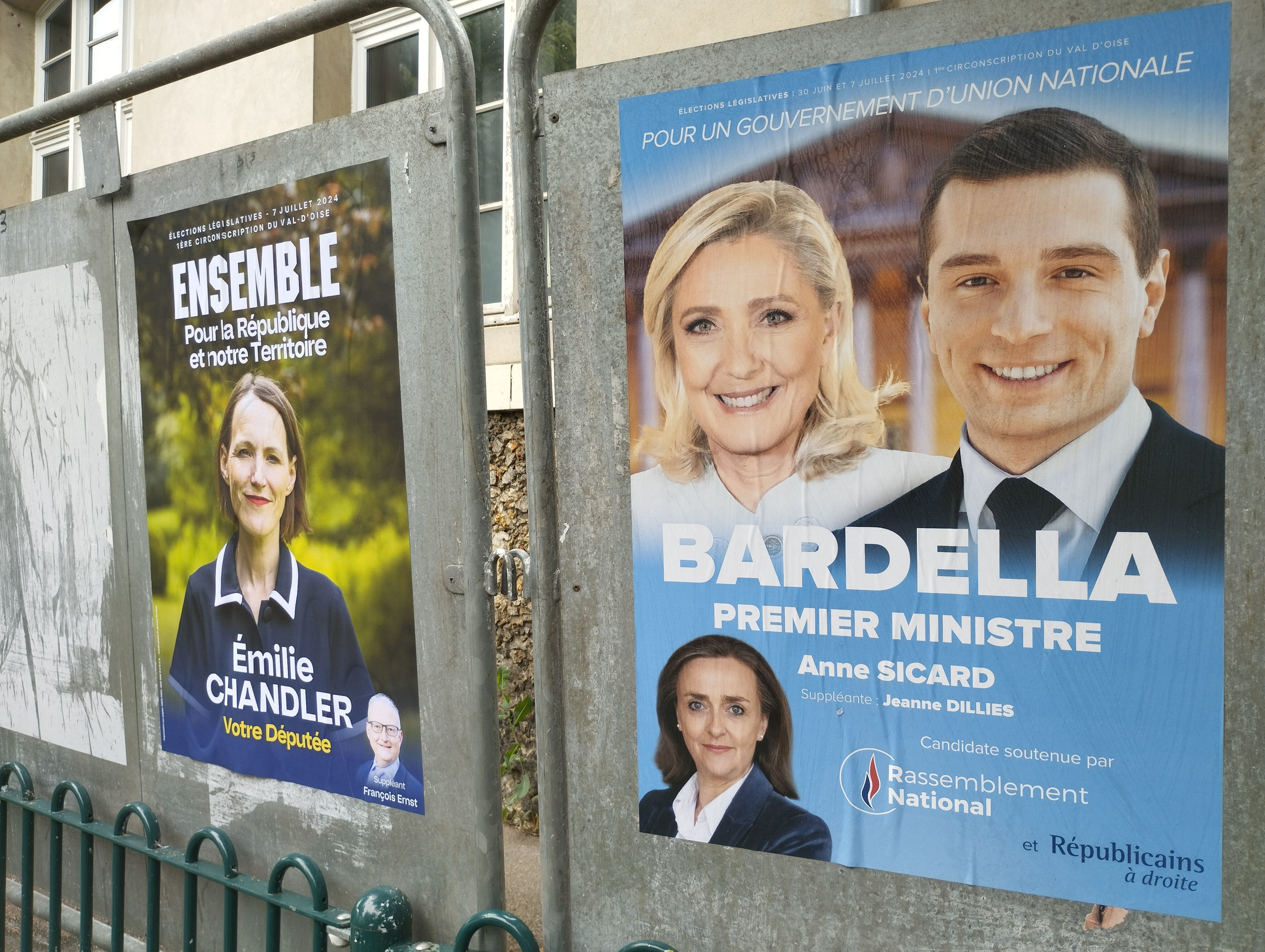 Anne Sicard, la candidate soutenue par le RN et proche de Marion Maréchal Le Pen, a été élue au second tour des législatives dans la 1re circonscription du Val-d'Oise. LP/Marie Persidat