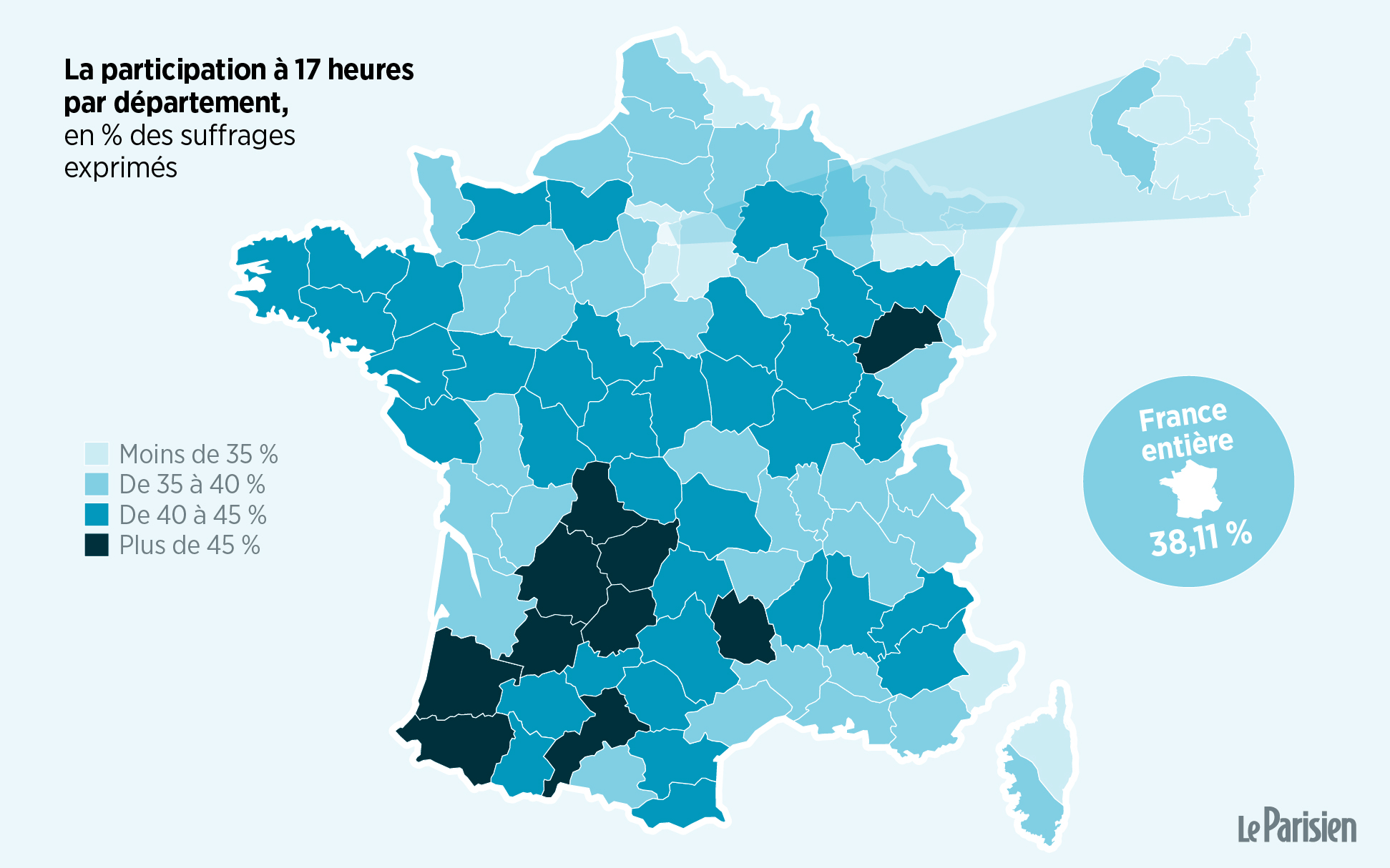 Dans les départements qui se mobilisent le plus, le Lot et la Dordogne, se déroulait une triangulaire. Infographie/LP