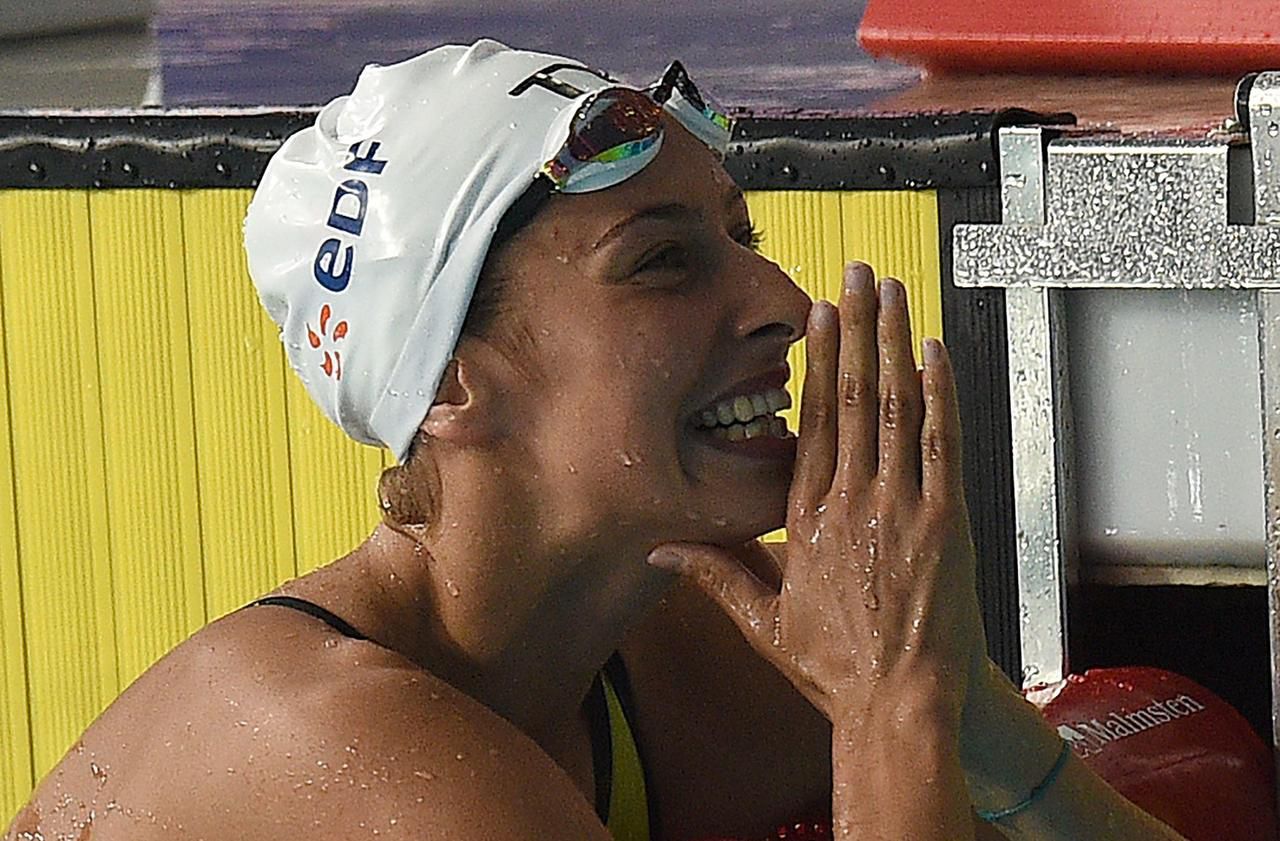 Championne d'Europe du 400 m 4 nages en 2018, Fantine Lesaffre a décidé de mettre fin à sa carrière, à quelques mois des Jeux olympiques de Paris. Photo AFP/Oli Scarff
