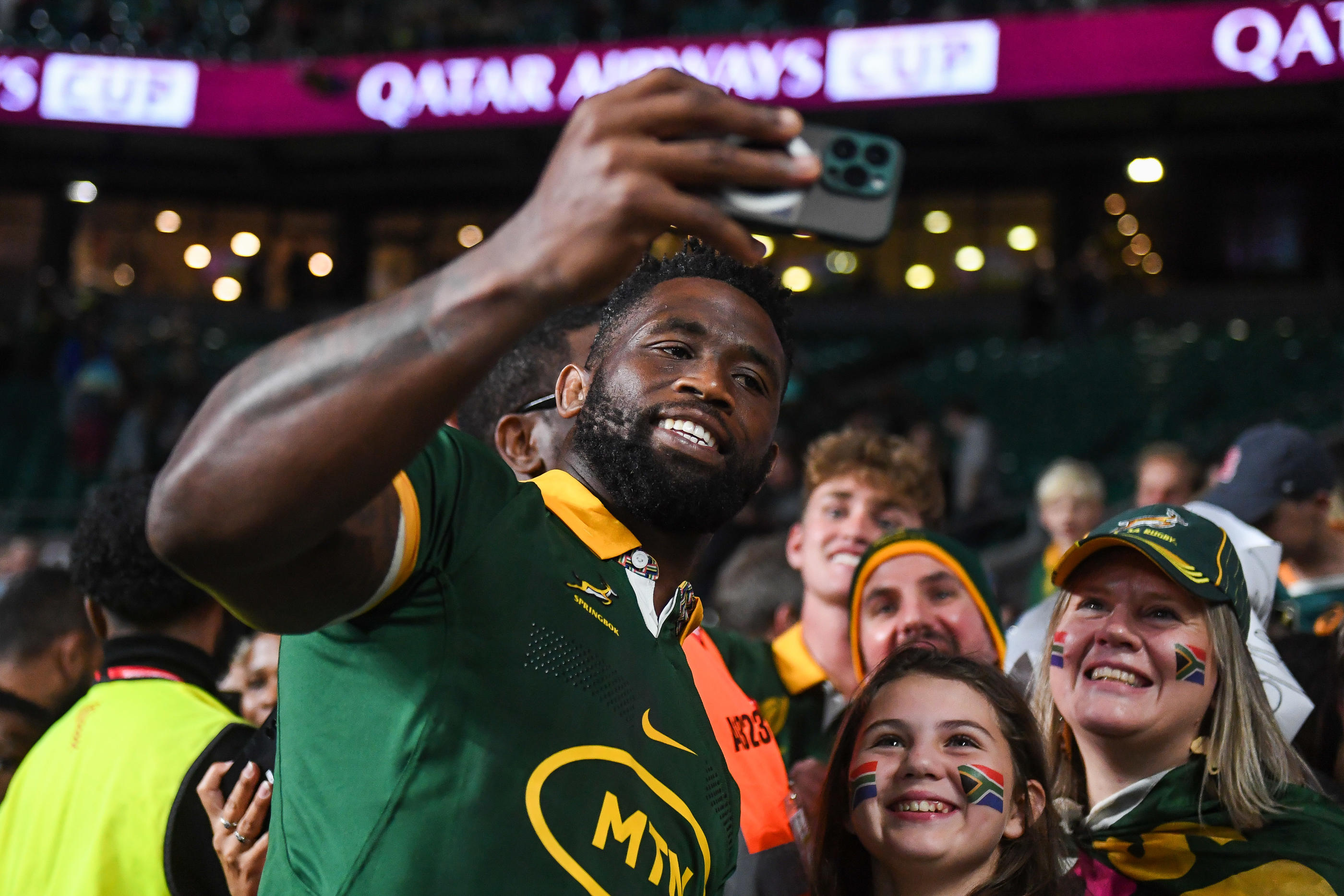 Le joueur sud-africain Siya Kolisi est devenu le « visage » de toute une nation, selon les mots de son sélectionneur Jacques Nienaber. SUSA/Icon Sport/Mike Jones