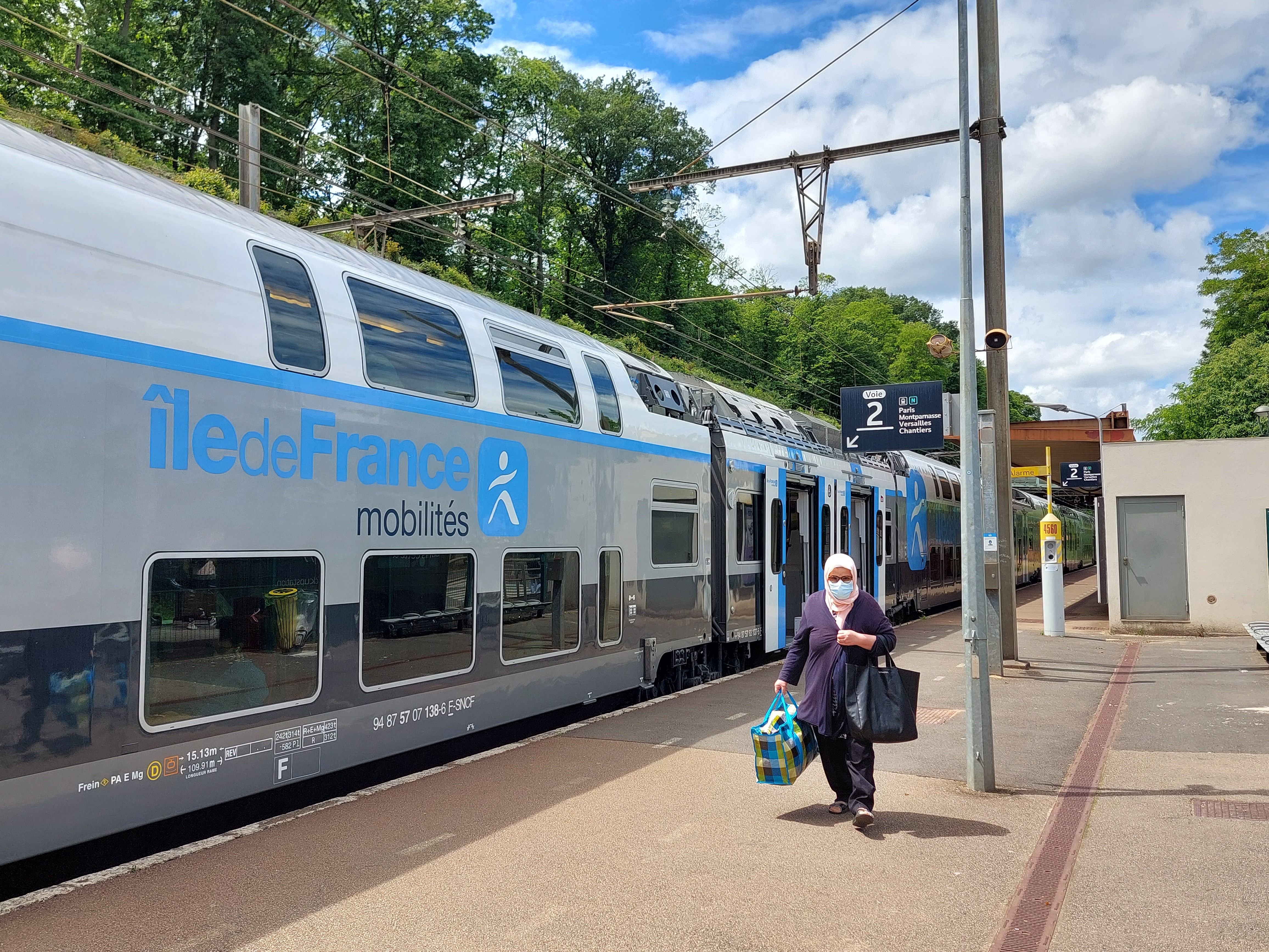 Fontenay-le-Fleury (Yvelines). La gare se situe sur la branche de la ligne N du transilien qui dessert la gare Montparnasse (Paris) et Dreux (Eure-et-Loir). LP/Virginie Wéber