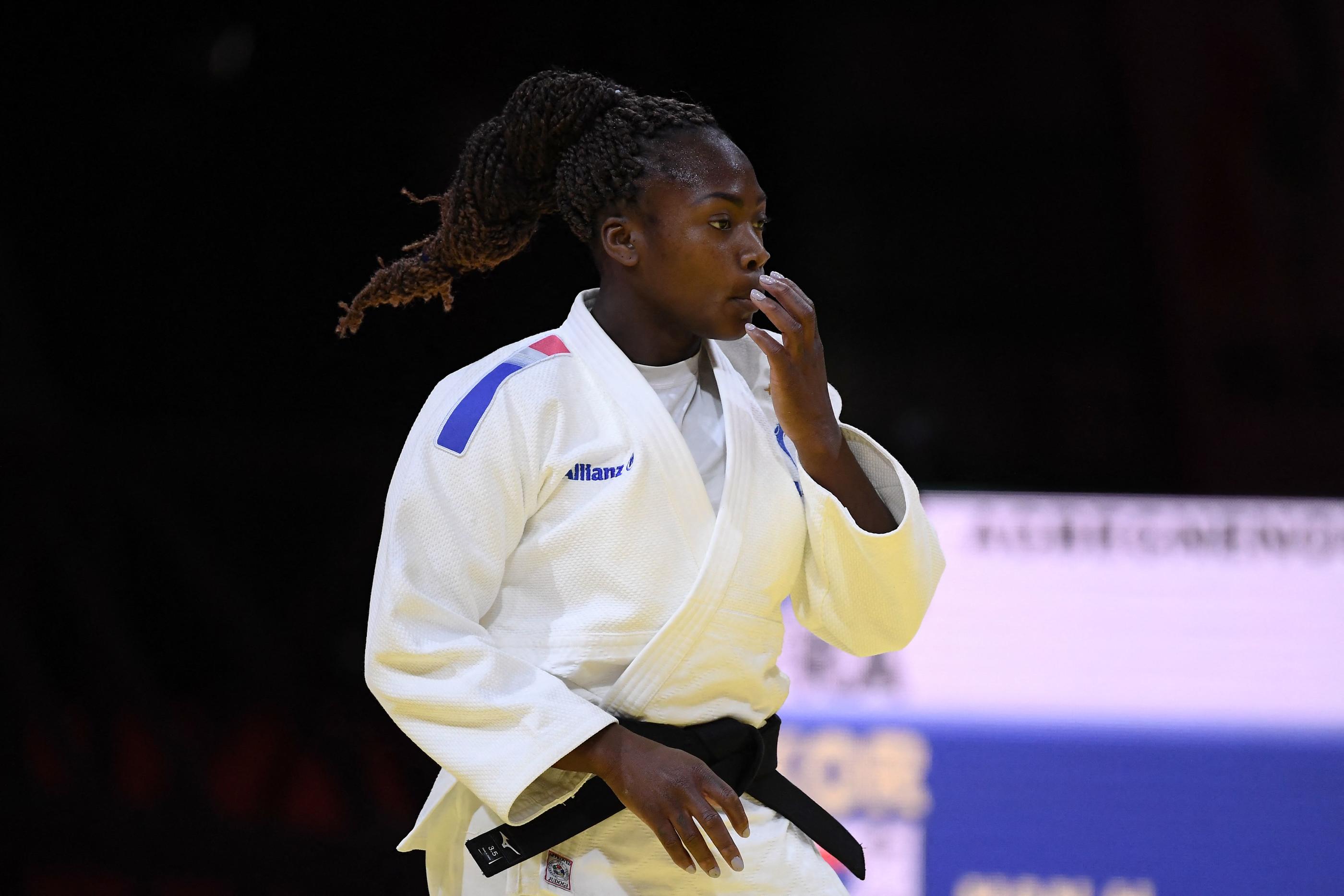 La judokate Clarisse Agbegnenou fait partie des meilleures chances de médailles françaises de ces JO de Tokyo. AFP/Attila Kisbenedek