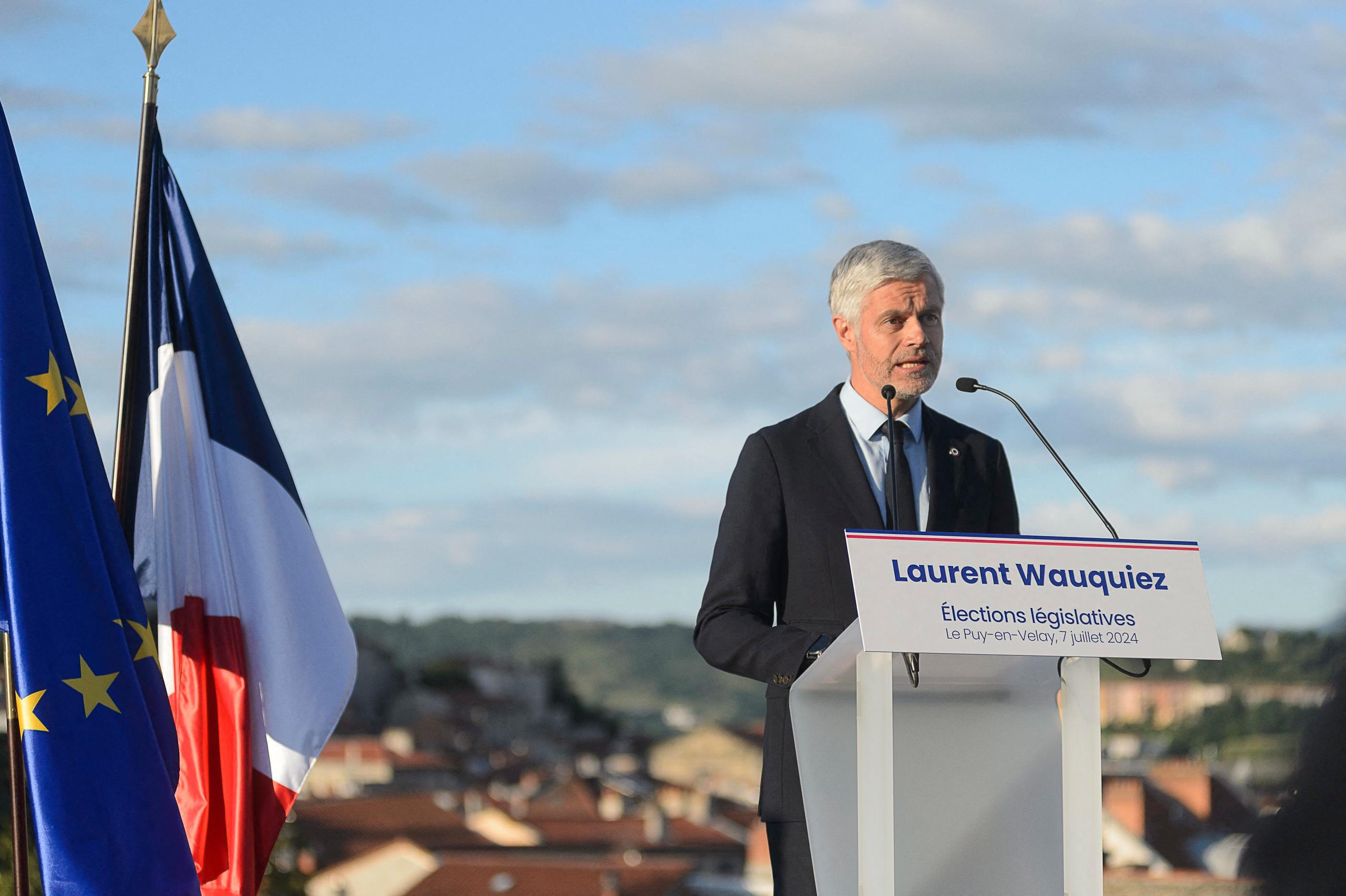 Laurent Wauquiez, élu député en Haute-Loire, le 7 juillet, commence déjà les tractations pour se positionner en chef du groupe LR à l'Assemblée nationale. PhotoPQR/Le Progrès/Michel Taffin