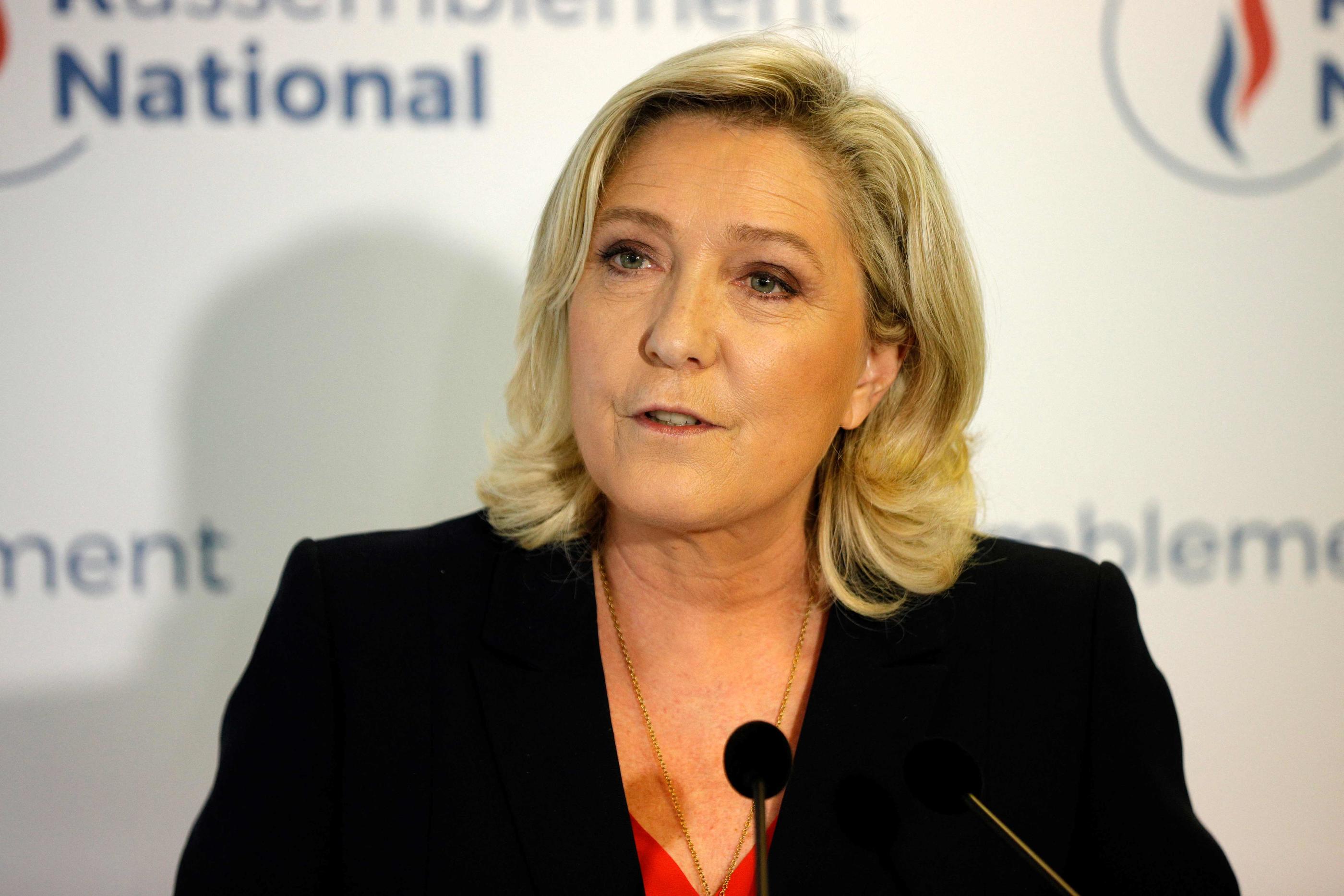 Malgré les défaites essuyées aux régionales par le RN, Marine Le Pen garde le soutien de la plupart de ses électeurs pour la présidentielle 2022. AFP/Geoffroy Van Der Hasselt
