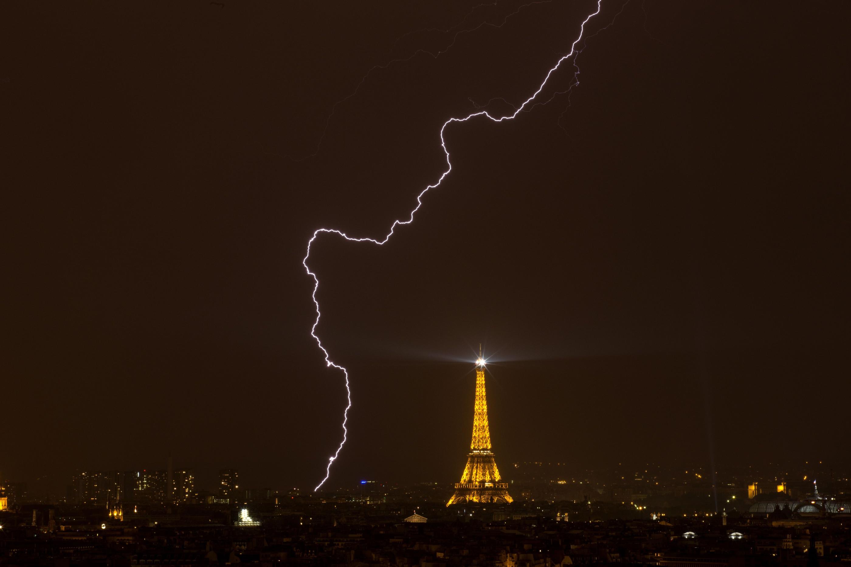 Ce mercredi soir, l'Île-de-France a été frappée par d'impressionnants orages et des chutes de grêle. LP / Olivier Arandel
