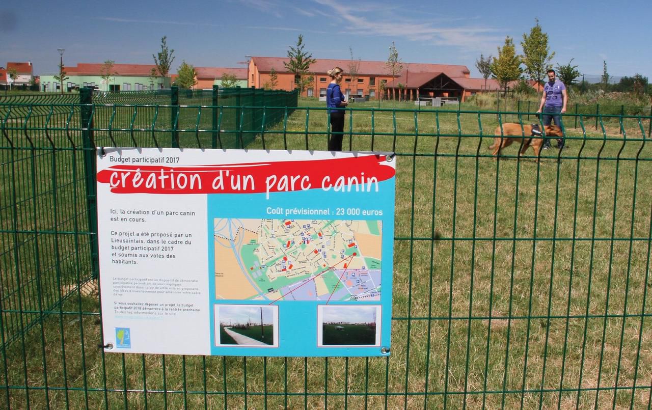 <b></b> Lieusaint. Un parc pour les chiens est en cours de création grâce au projet déposé par un habitant l’an dernier dans le cadre du budget participatif 2017.  