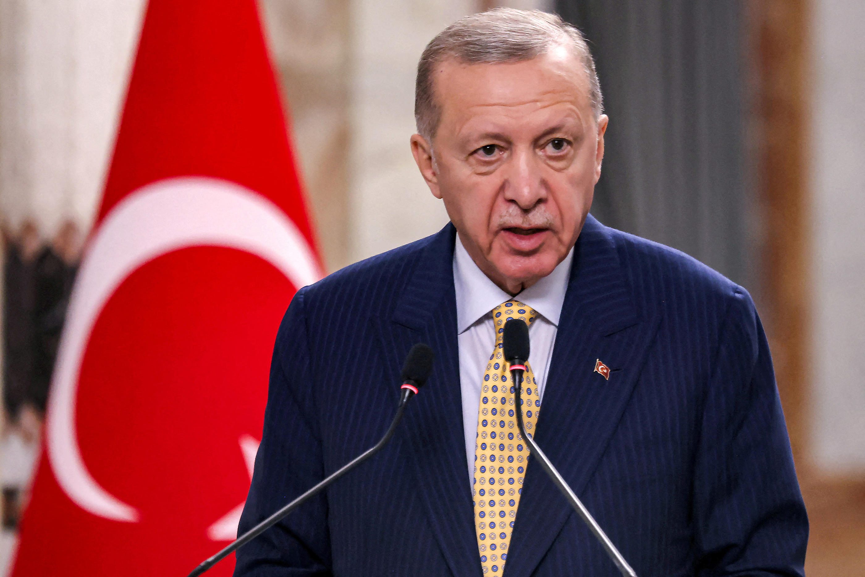 Le parti Justice et Développement au pouvoir, dont fait partie Recep Tayyip Erdogan, est devenu moins tolérant à l’égard des droits LGBTQ ces dernières années. Reuters/Ahmad Al-Rubaye
