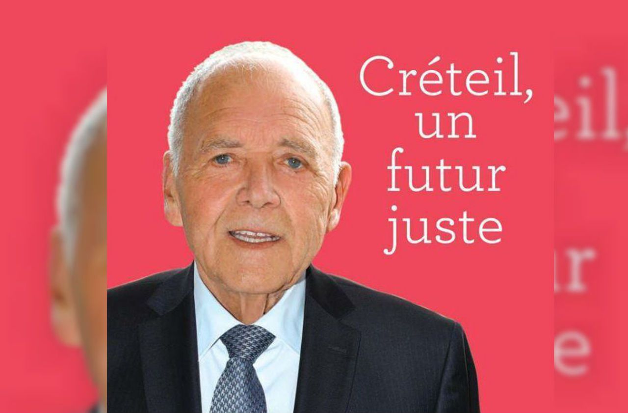 <b></b> Laurent Cathala, maire PS de Créteil depuis 1977 est candidat à sa réélection. Voici sa première affiche de campagne.