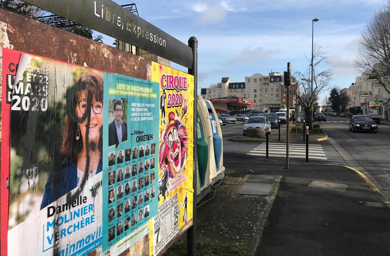 <b></b> La Queue-en-Brie, ce mardi. Difficile de trouver des affiches de campagne sur les panneaux de la ville. Le maire sortant LR Jean-Paul Faure-Soulet n’a pas encore imprimé les siennes.