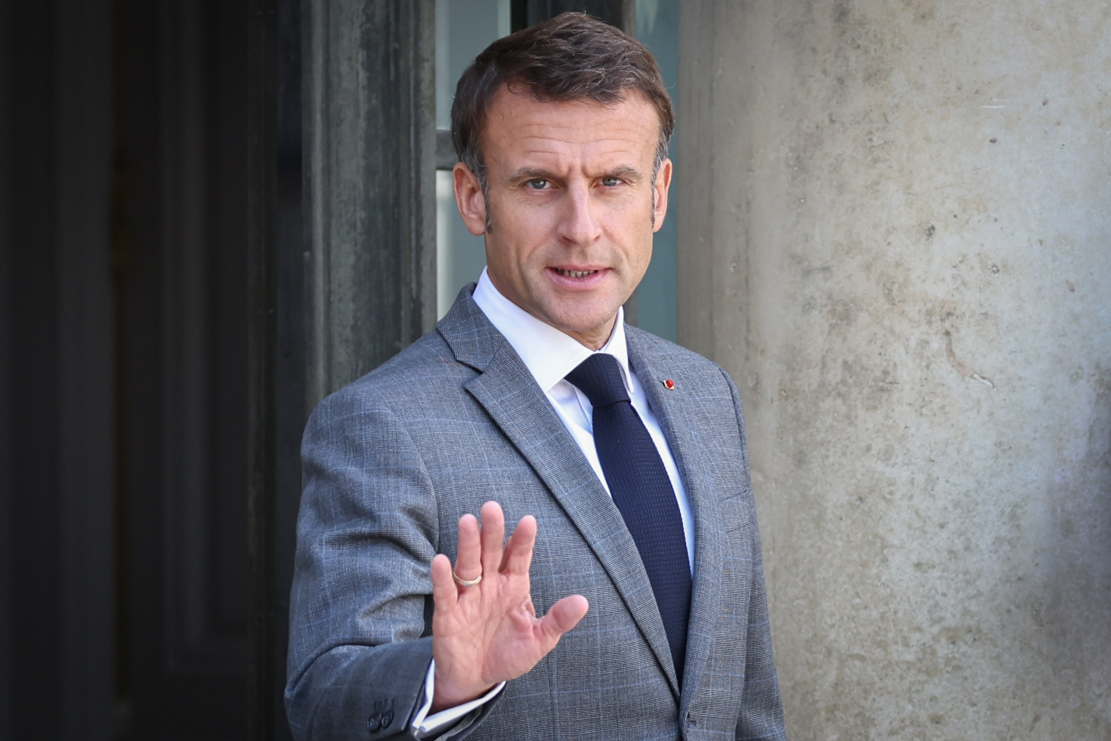 Emmanuel Macron a tranché : le bac au mois de mars, c'est déjà fini. LP/Frédéric Dugit