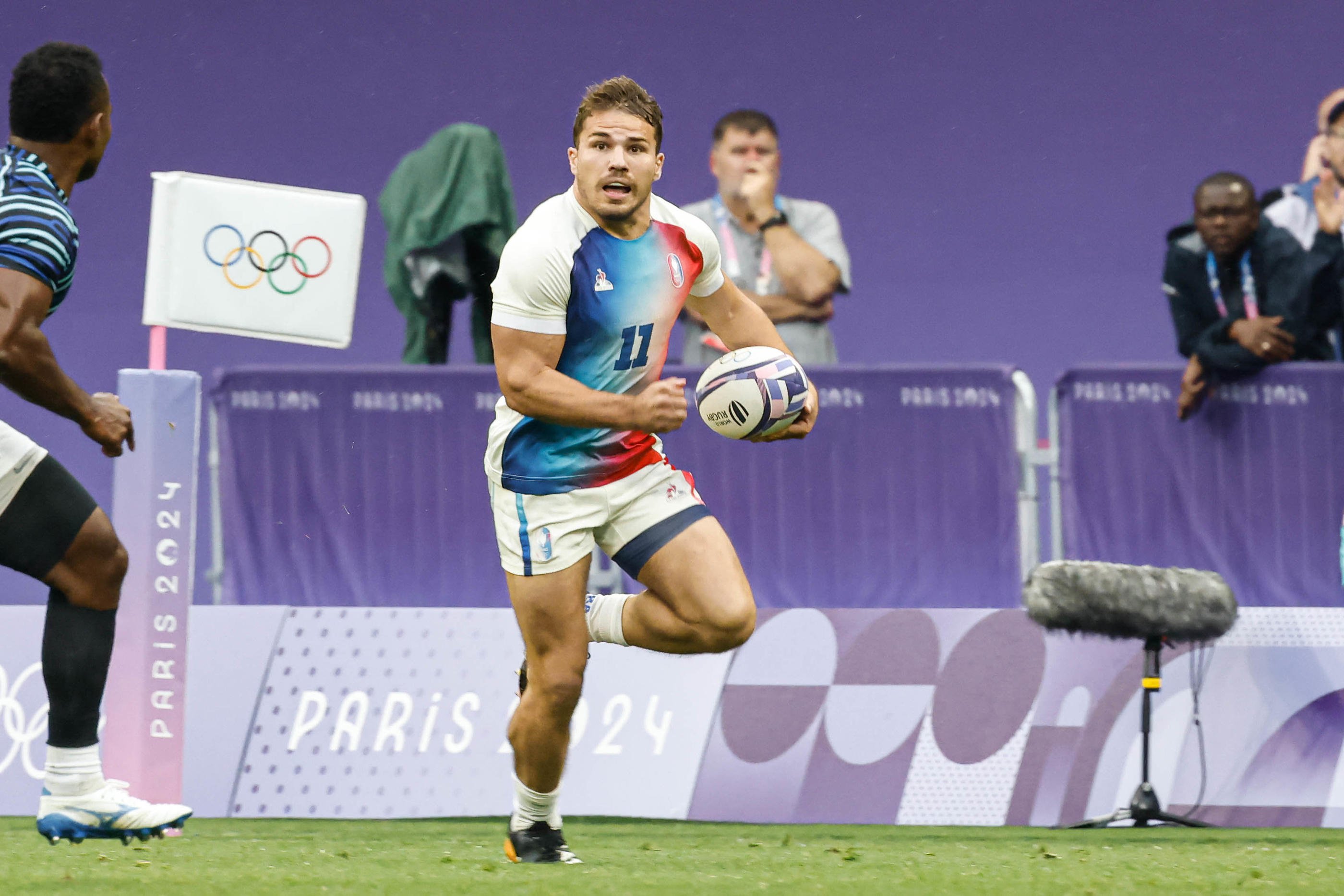 Antoine Dupont a été l'homme de la finale olympique de rugby à 7. Photo : LP / Olivier Corsan