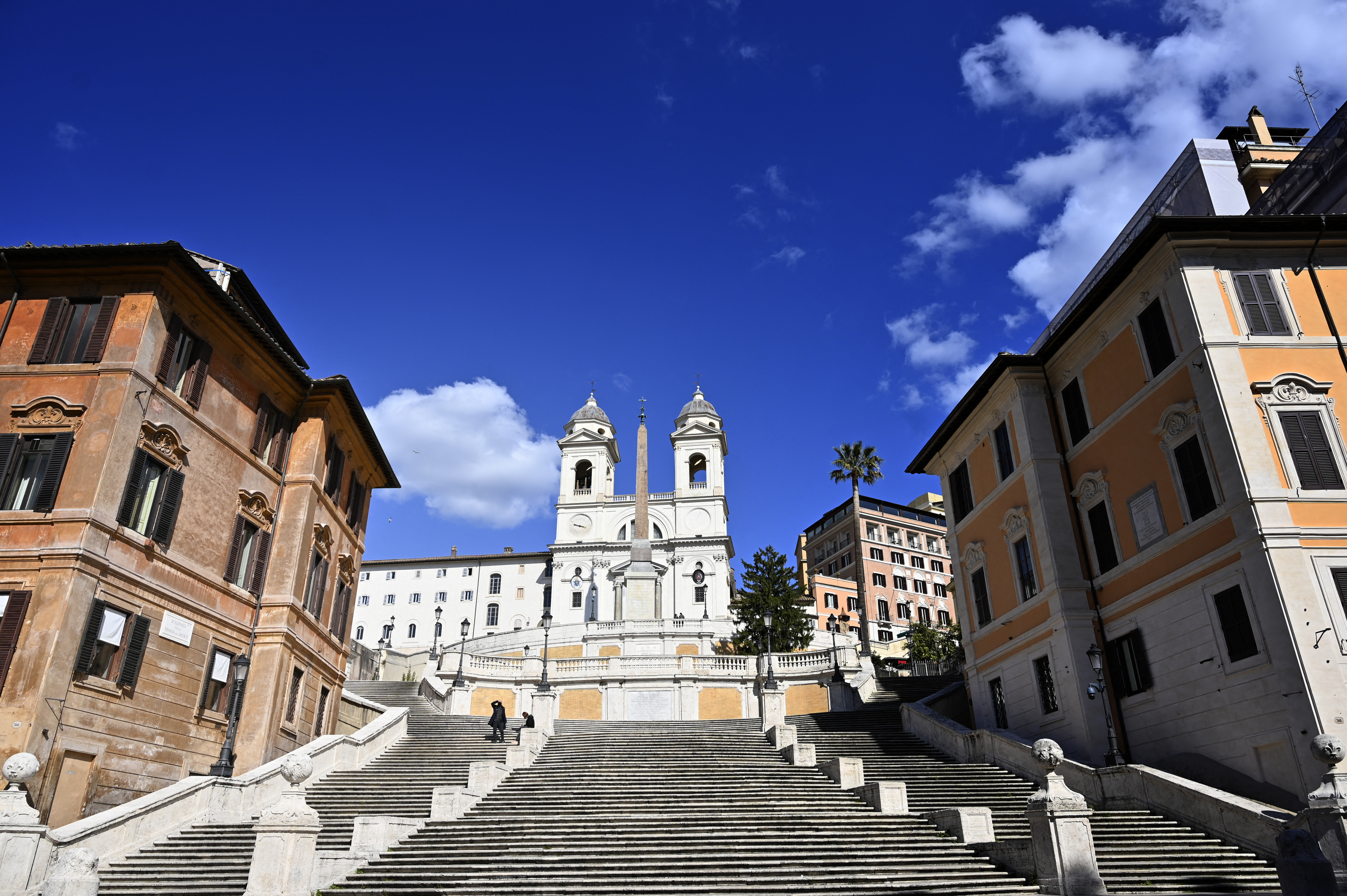 Les « Pieux établissements de la France à Rome et à Lorette » gèrent notamment l'église Trinité-des-Monts à Rome. AFP/Alberto Pizzoli.